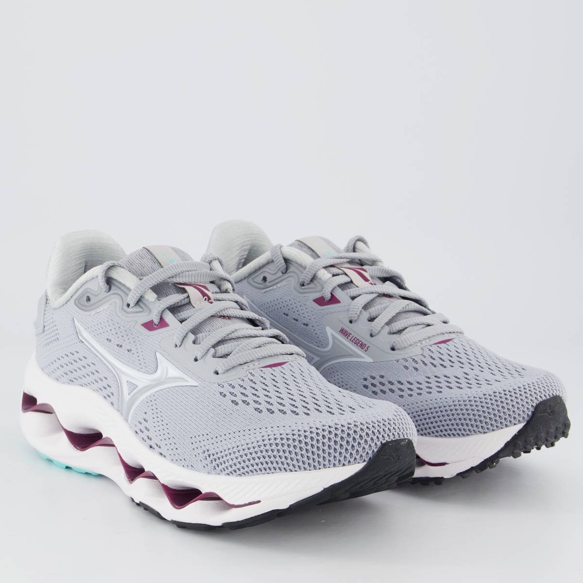 Tênis Mizuno Wave Legend 5 Feminino Cinza Cinza 2