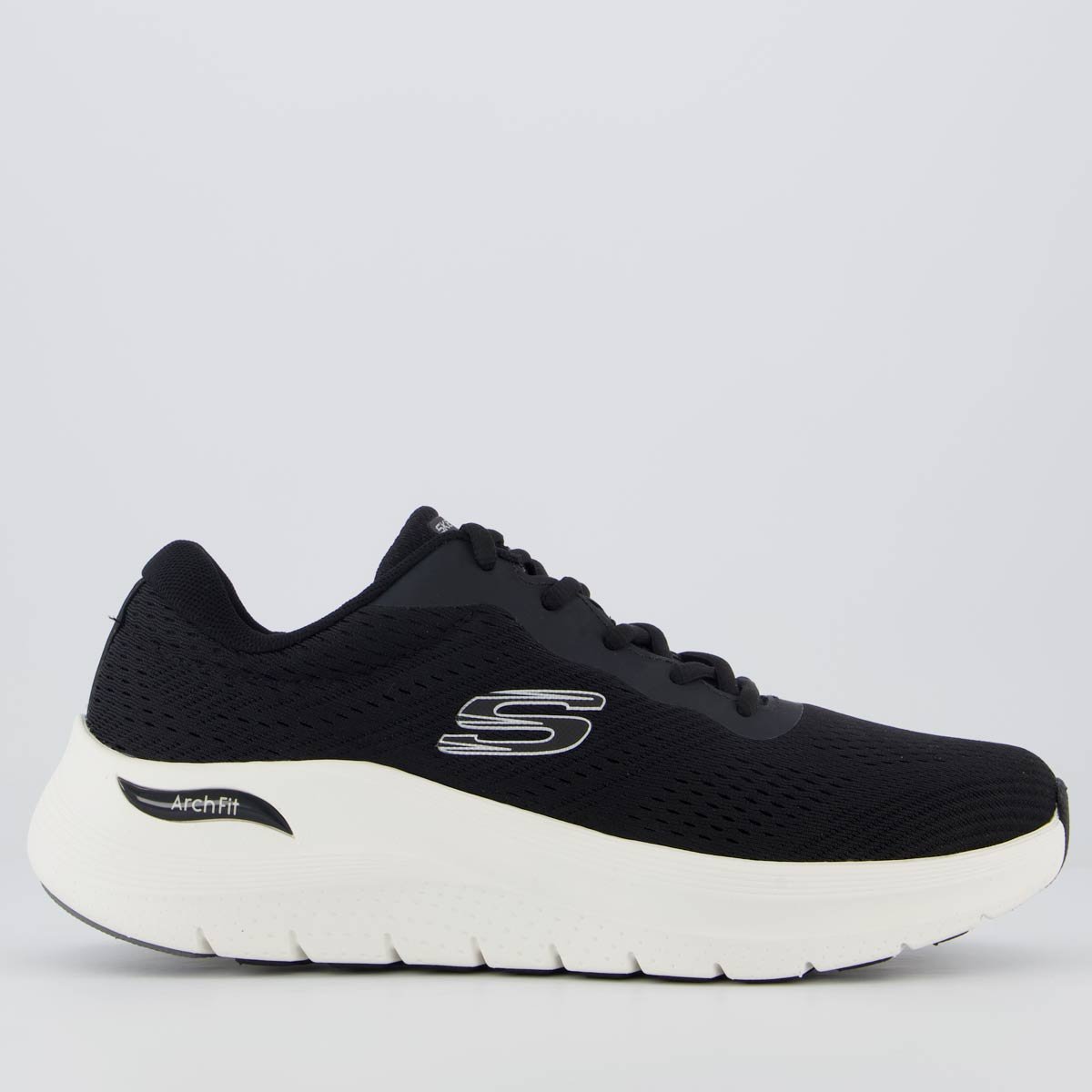 Tênis Skechers Arch Fit 2.0 Preto e Branco