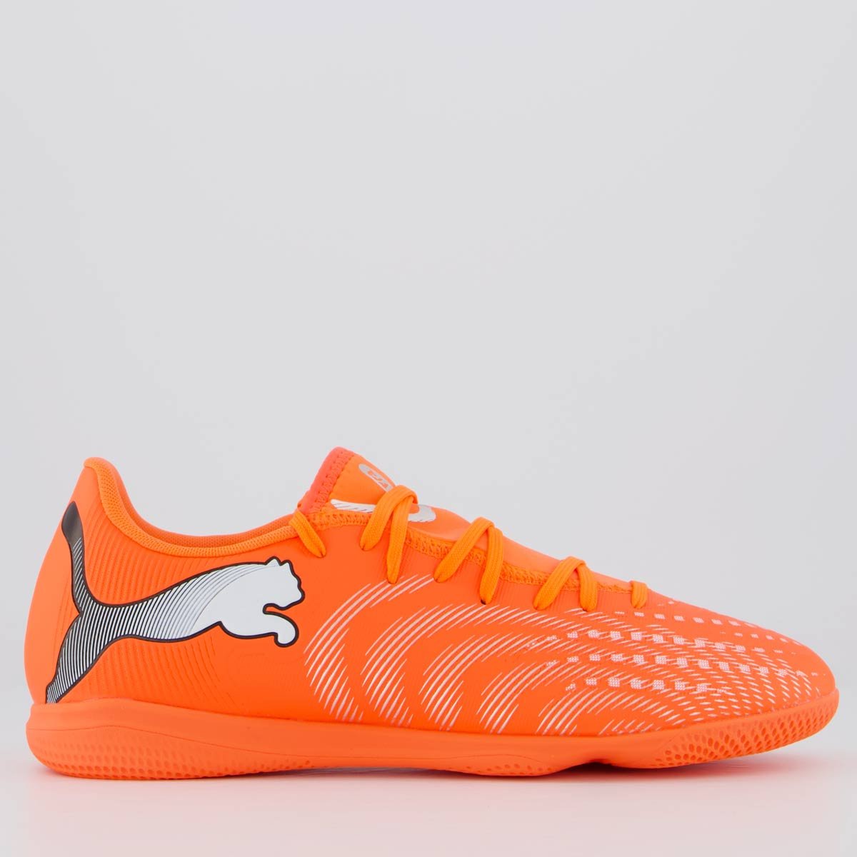 Chuteira Puma Future 9 Play IT Laranja e Branca