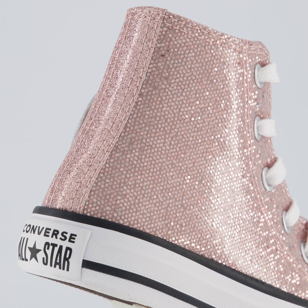 Tênis Converse All Star Chuck Taylor Cano Alto Juvenil Rosa e Branco Rosa 6