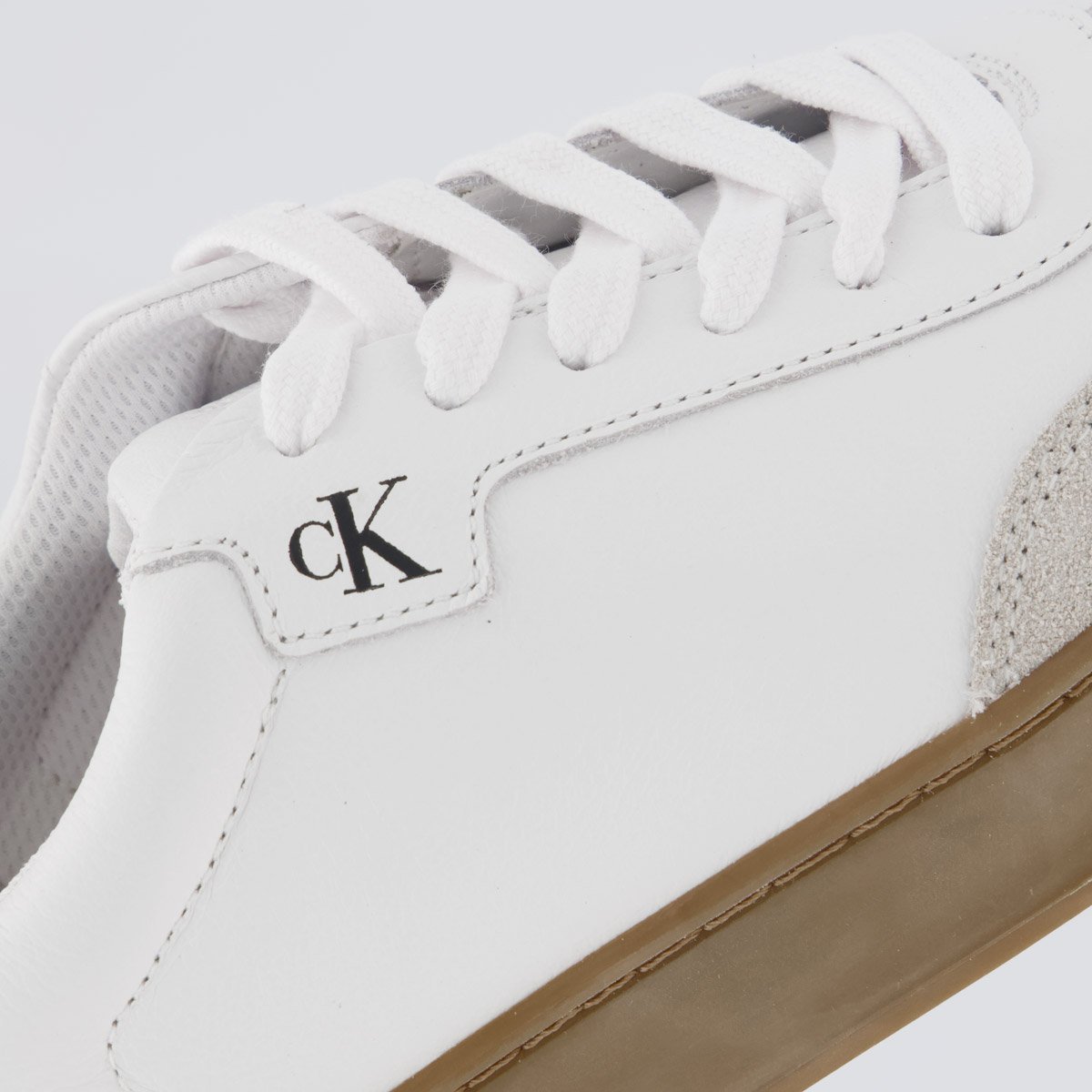 Tênis Calvin Klein Jeans Branco e Bege Branco 7