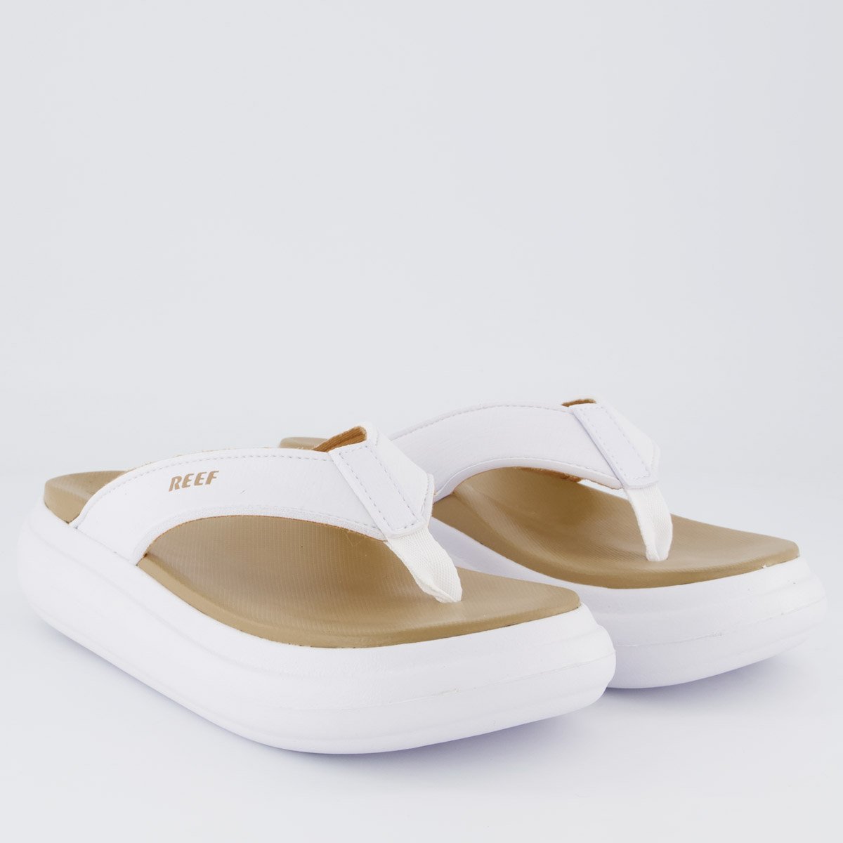Chinelo Reef Cushion Bond Branco Feminino Branco 3