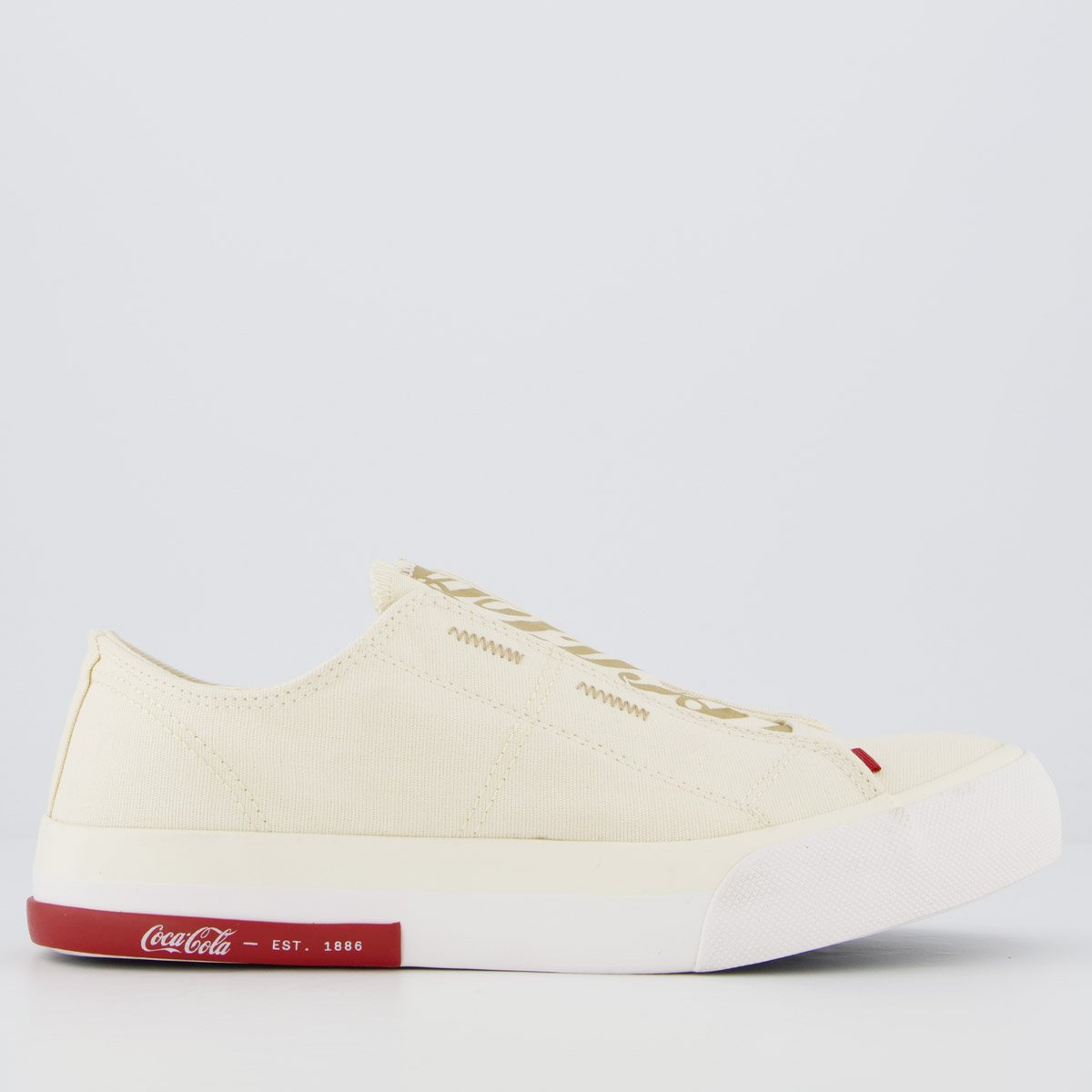 Tênis Coca Cola Daytona Easy Feminino Off White e Bege