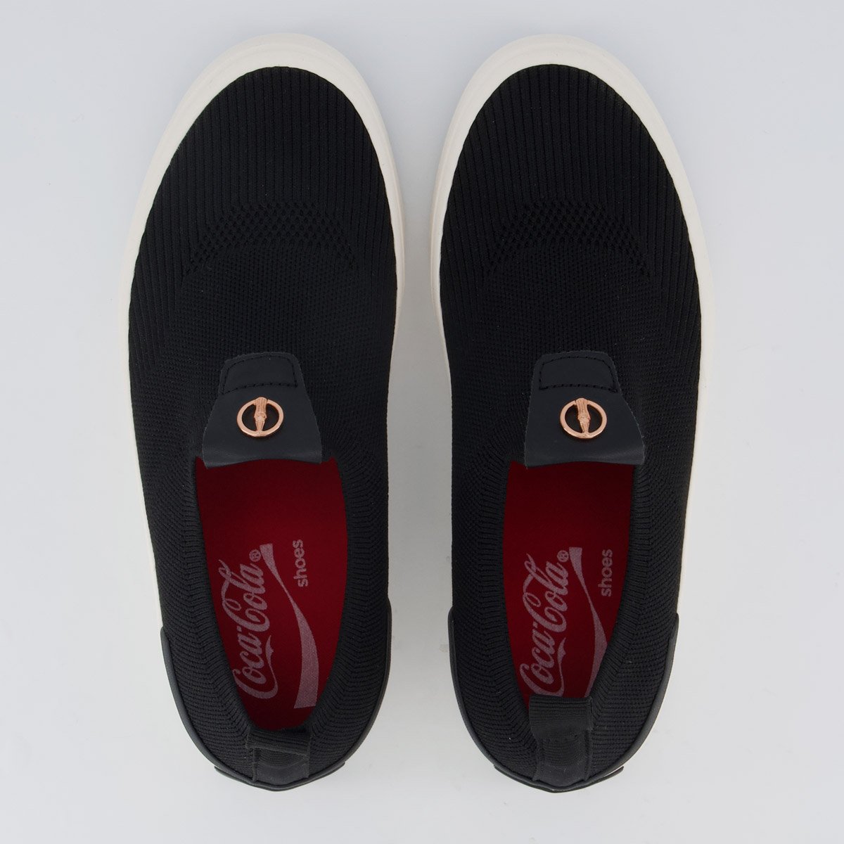 Tênis Coca Cola Pant Knit Feminino Preto Preto 4