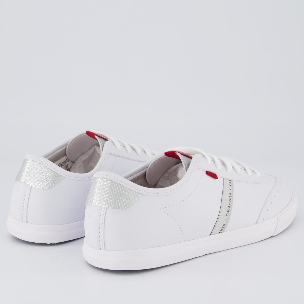 Tênis Coca Cola Glint Town Feminino Branco Branco 3