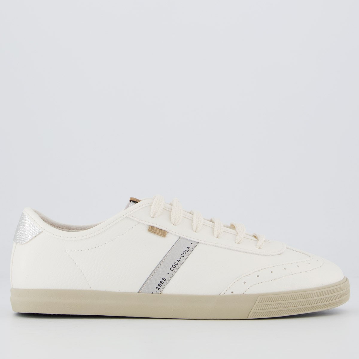 Tênis Coca Cola Glint Town Feminino Off White
