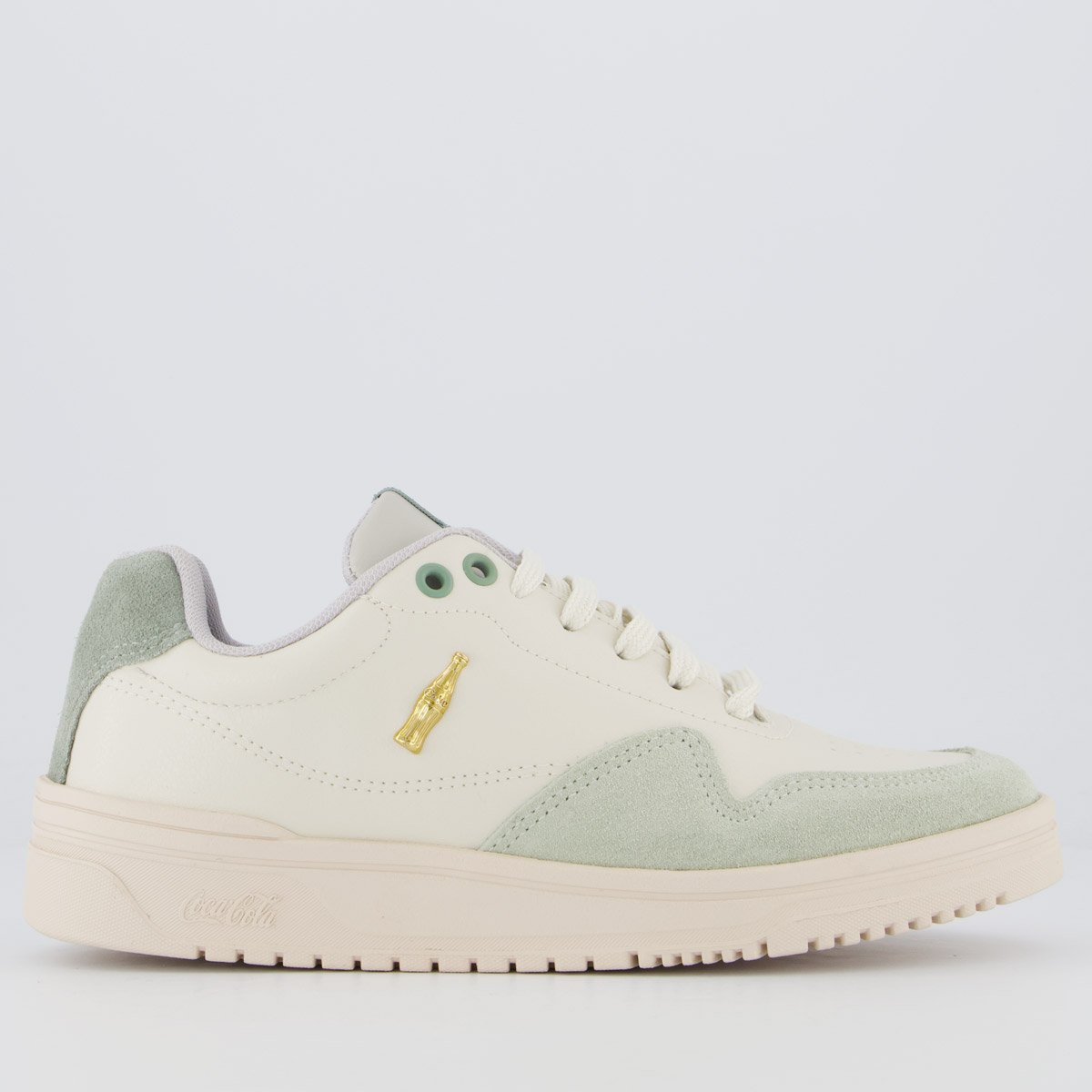 Tênis Coca Cola Hope Twist Feminino Off White e Verde
