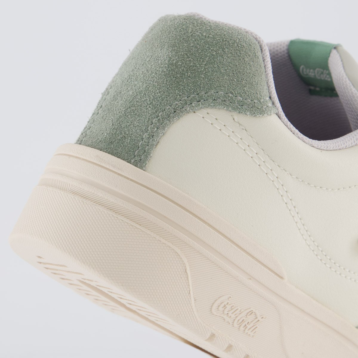 Tênis Coca Cola Hope Twist Feminino Off White e Verde Bege 6