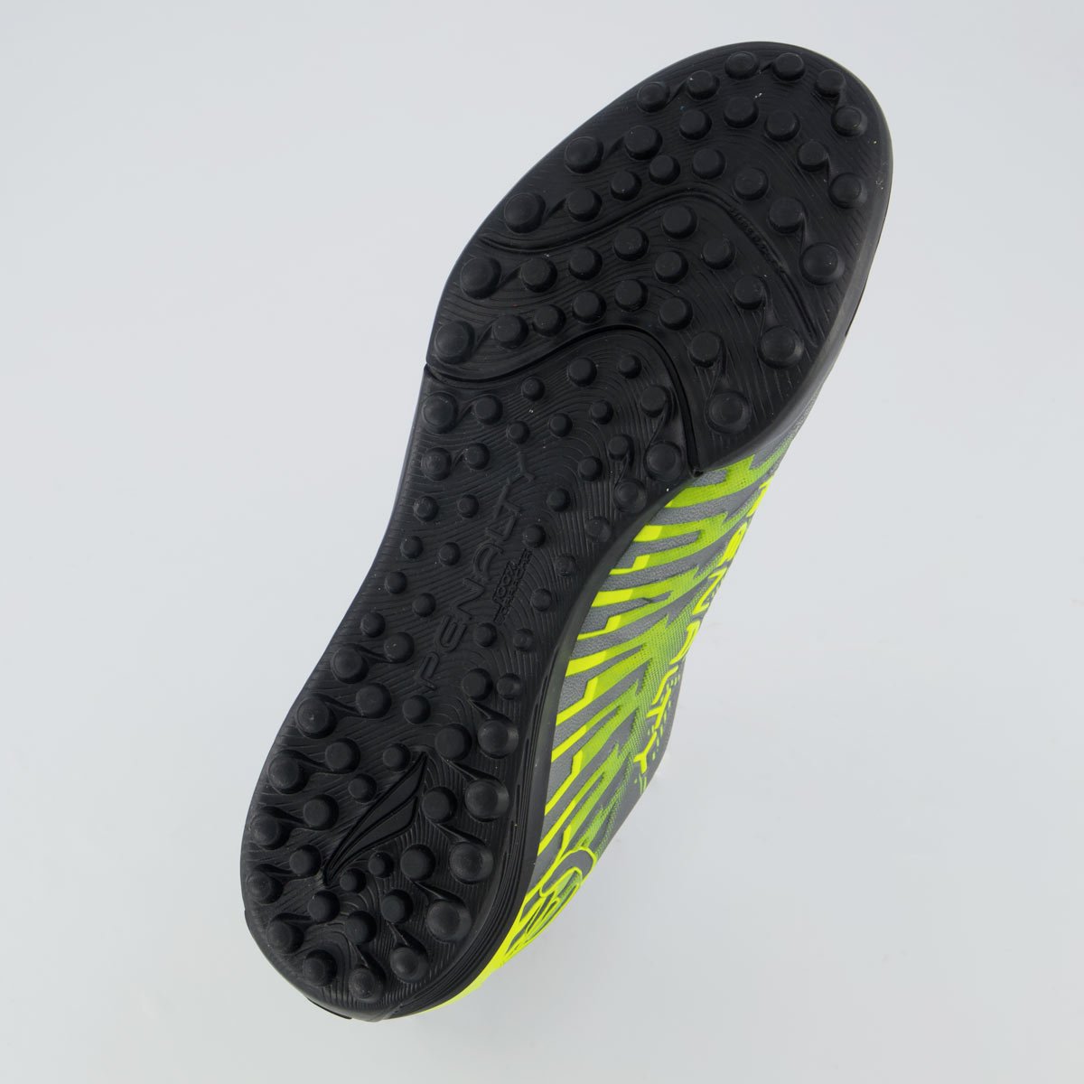 Chuteira Penalty Bravo Y 3.0 Society Cinza e Verde Cinza 5