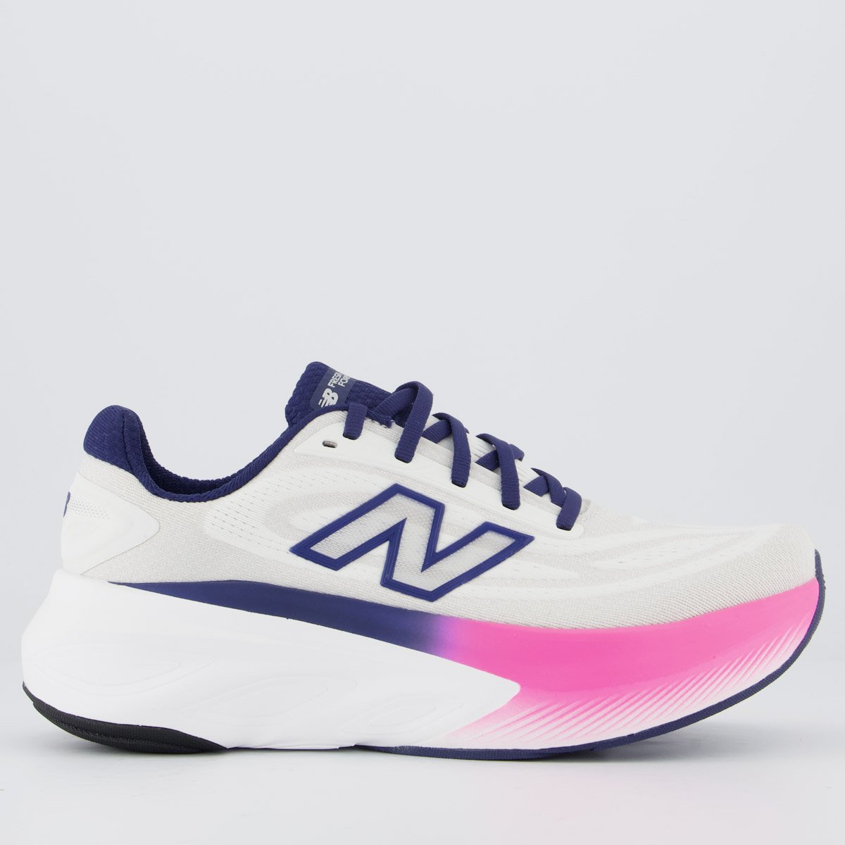 Tênis New Balance Fresh Foam X More V6 Feminino Off White e Rosa