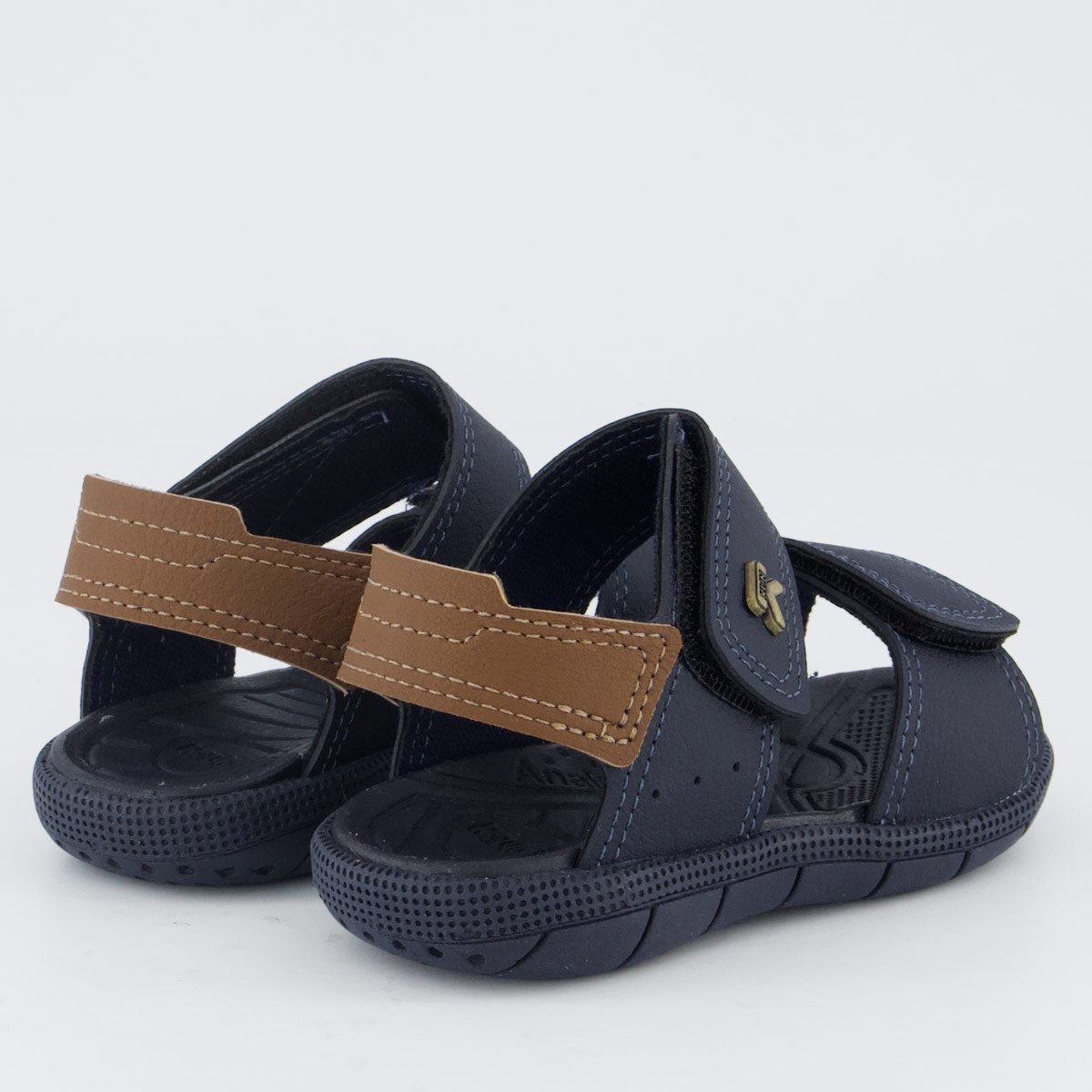Sandália Klin Tic Tac Casual Infantil Marinho e Caramelo Azul Marinho 4