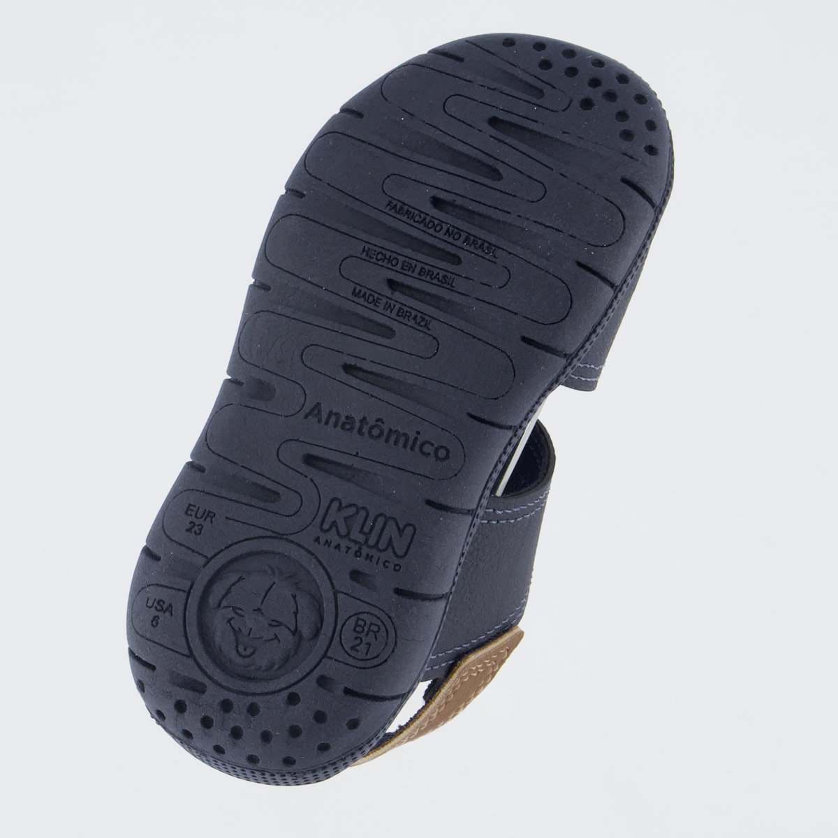 Sandália Klin Tic Tac Casual Infantil Marinho e Caramelo Azul Marinho 5