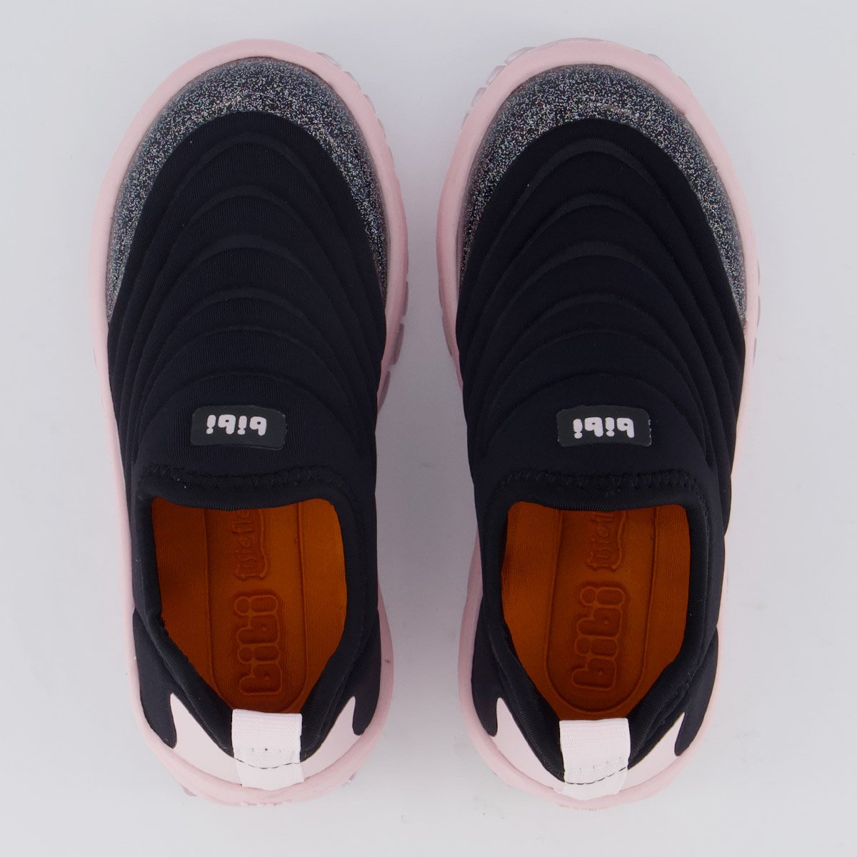 Tênis Bibi Roller 2.0 Glitter Infantil Preto e Rosa Preto 4
