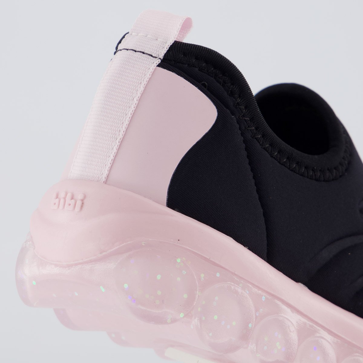 Tênis Bibi Roller 2.0 Glitter Infantil Preto e Rosa Preto 6