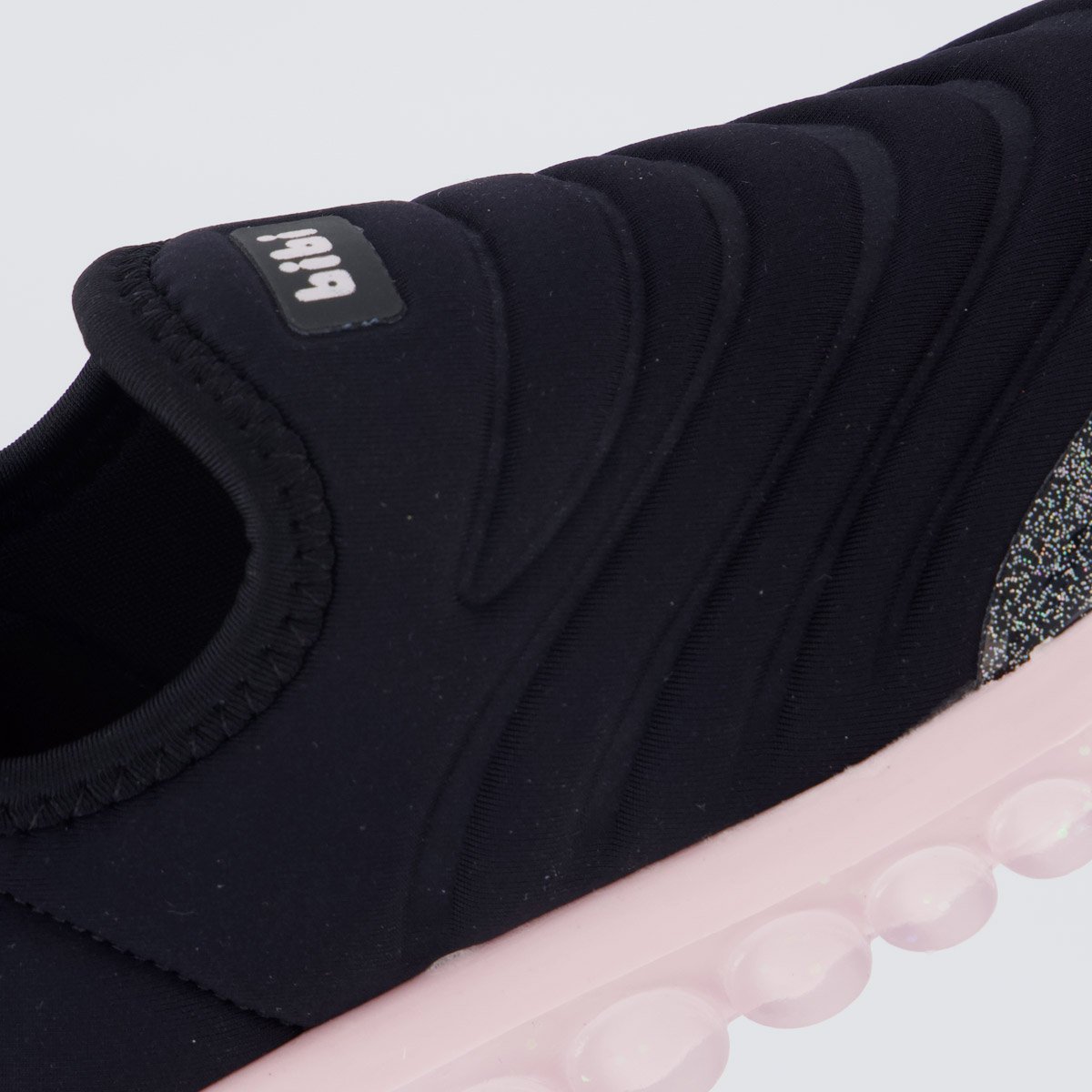 Tênis Bibi Roller 2.0 Glitter Infantil Preto e Rosa Preto 7