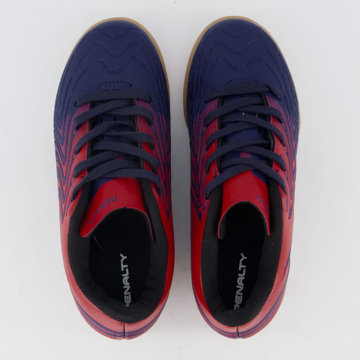 Chuteira Penalty Bravo Y 4.0 Futsal Juvenil Marinho e Vermelha Azul/Vermelho 4