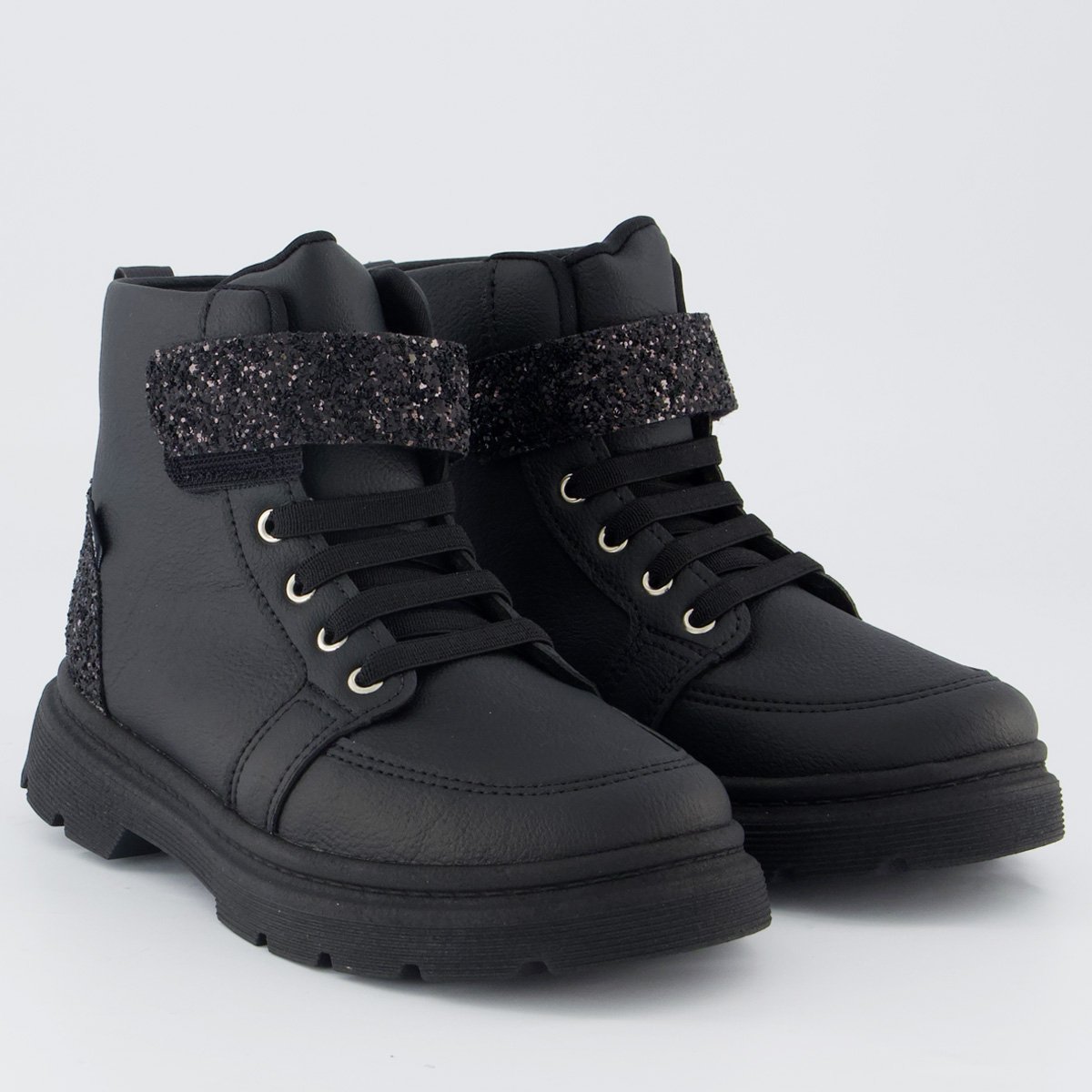 Coturno Klin London Infantil Preto Preto 2