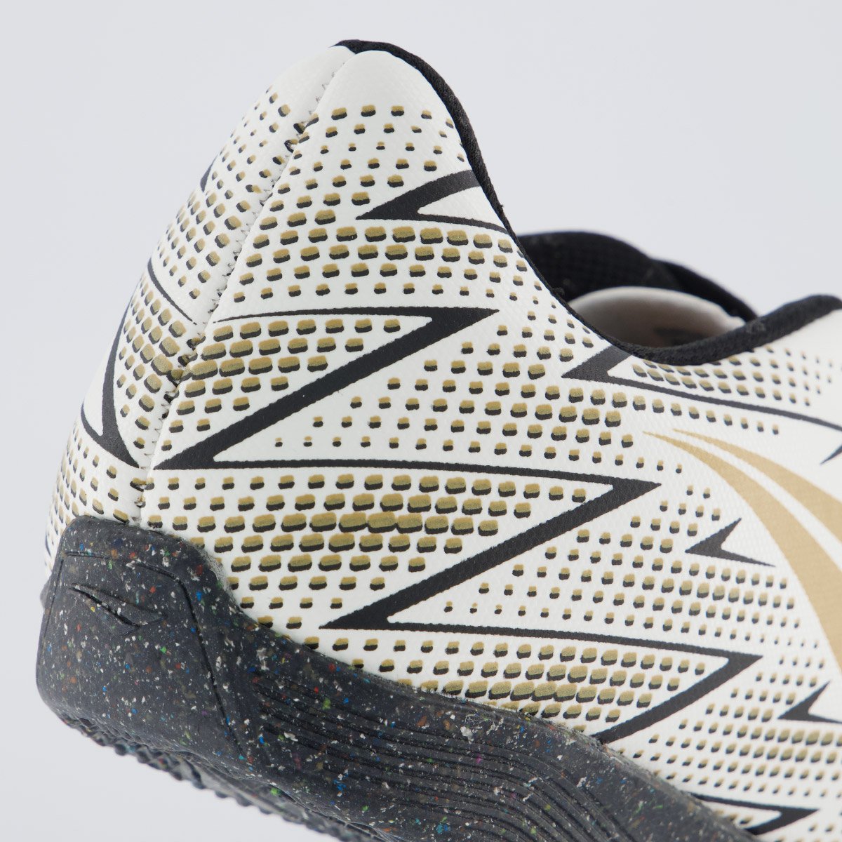 Chuteira Penalty Tornado Y - 2.0 Futsal Branca e Dourada Branco 6