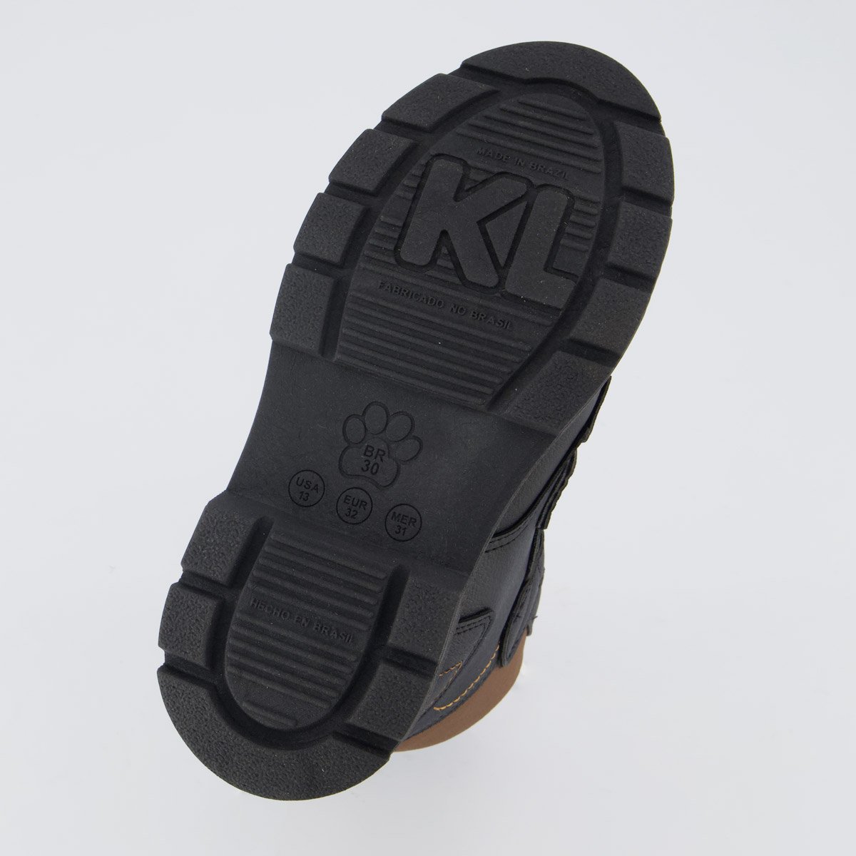 Coturno Klin London Infantil Preto e Marrom Preto 5