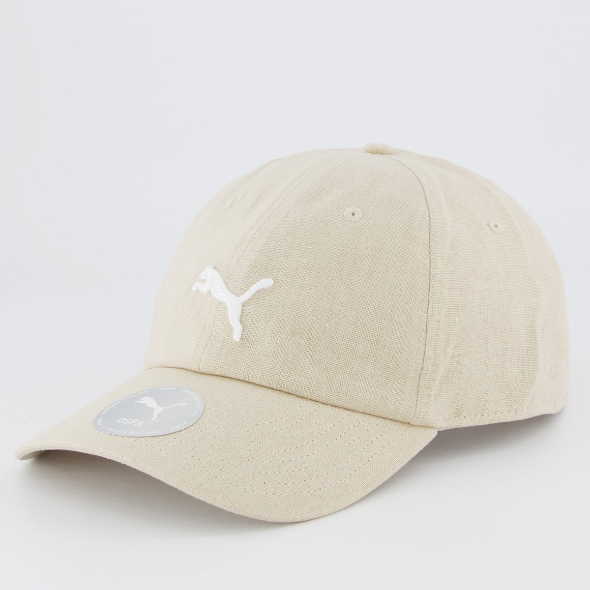 Boné Puma Wardrobe ESS DAD Bege e Branco