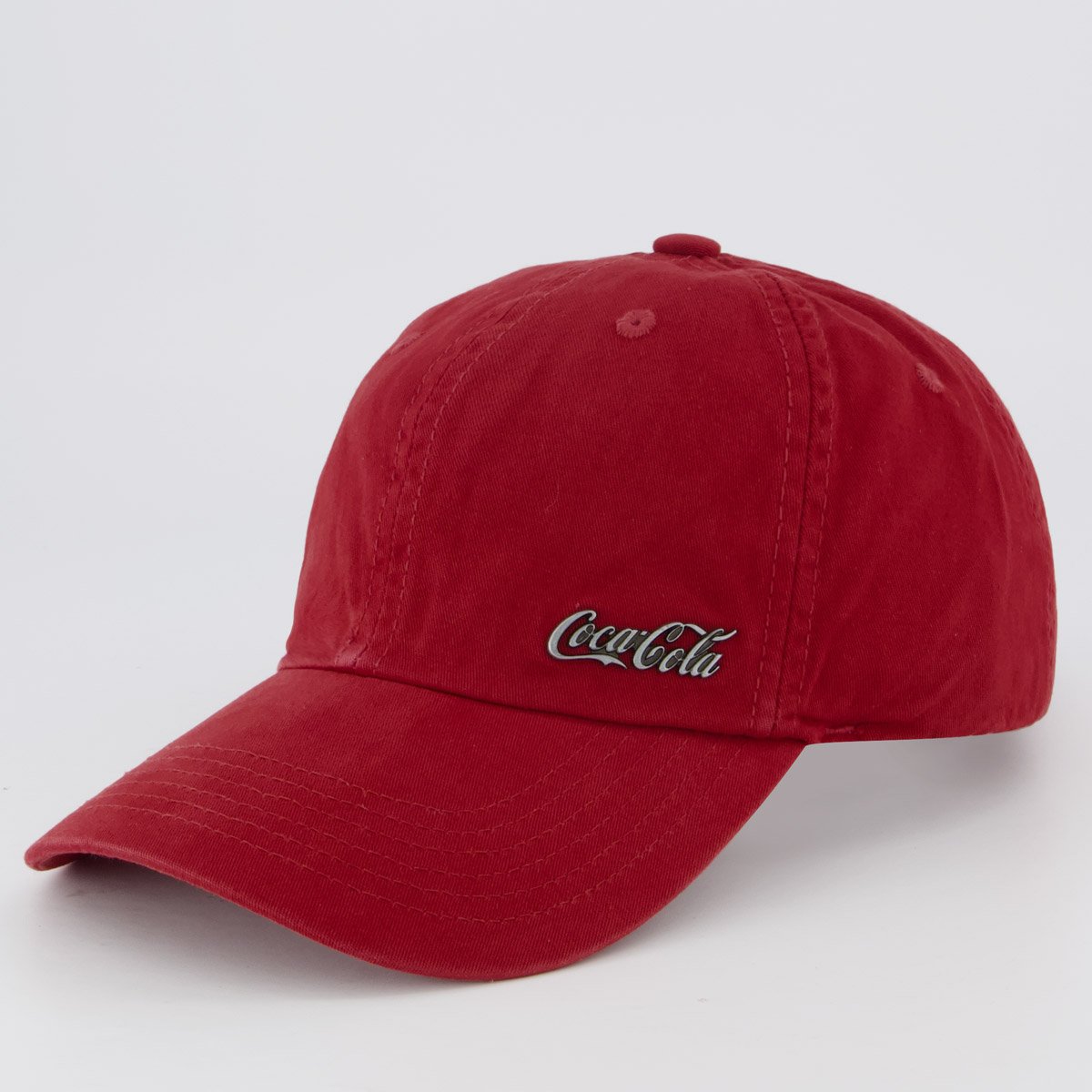 Boné Coca Cola Logo Metal Classic Vermelho