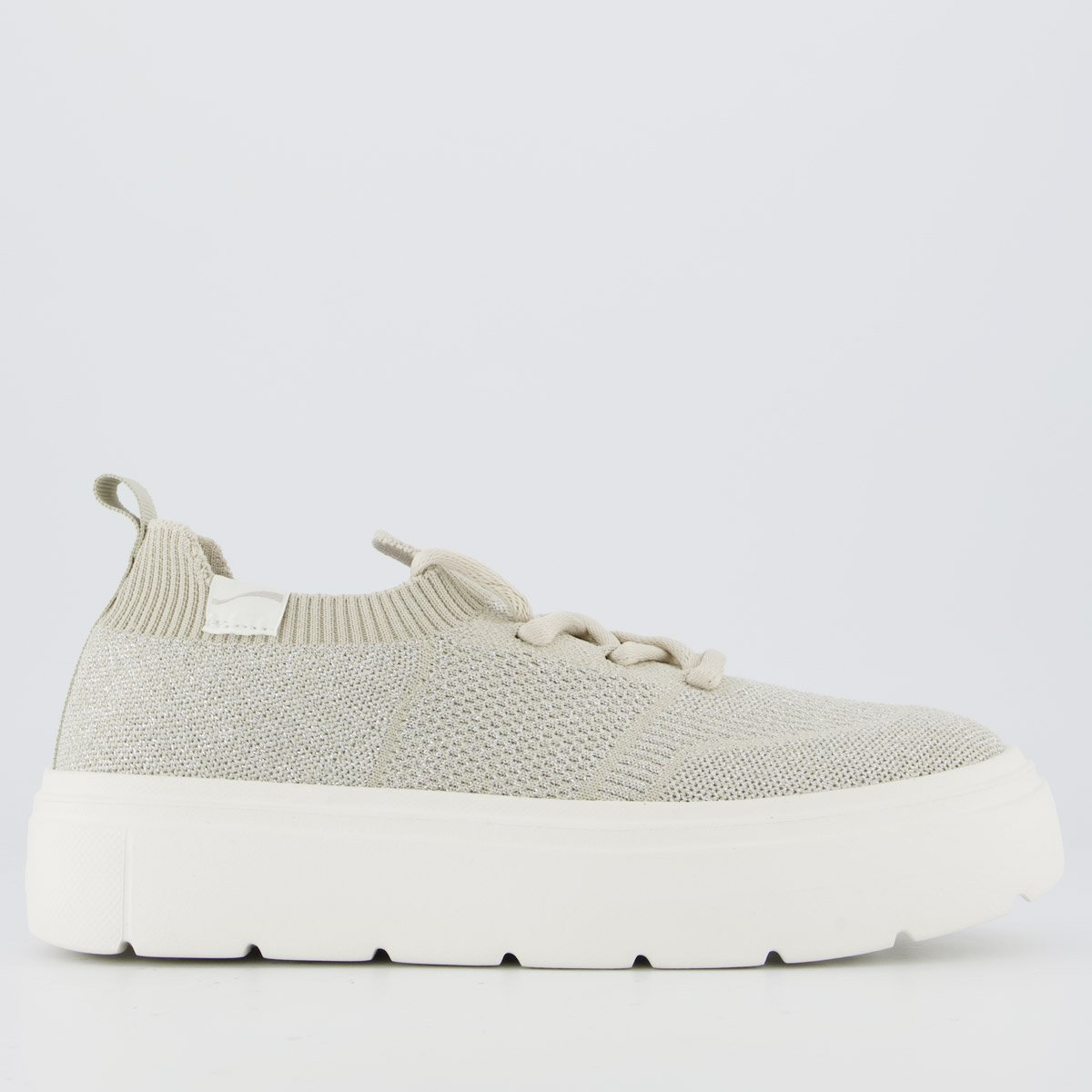 Tênis Coca Cola Harmony Knit Feminino Off White e Prata