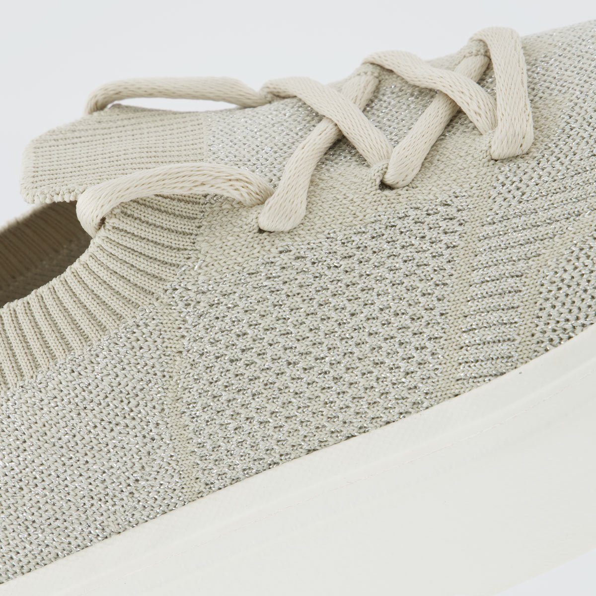 Tênis Coca Cola Harmony Knit Feminino Off White e Prata Off White 7