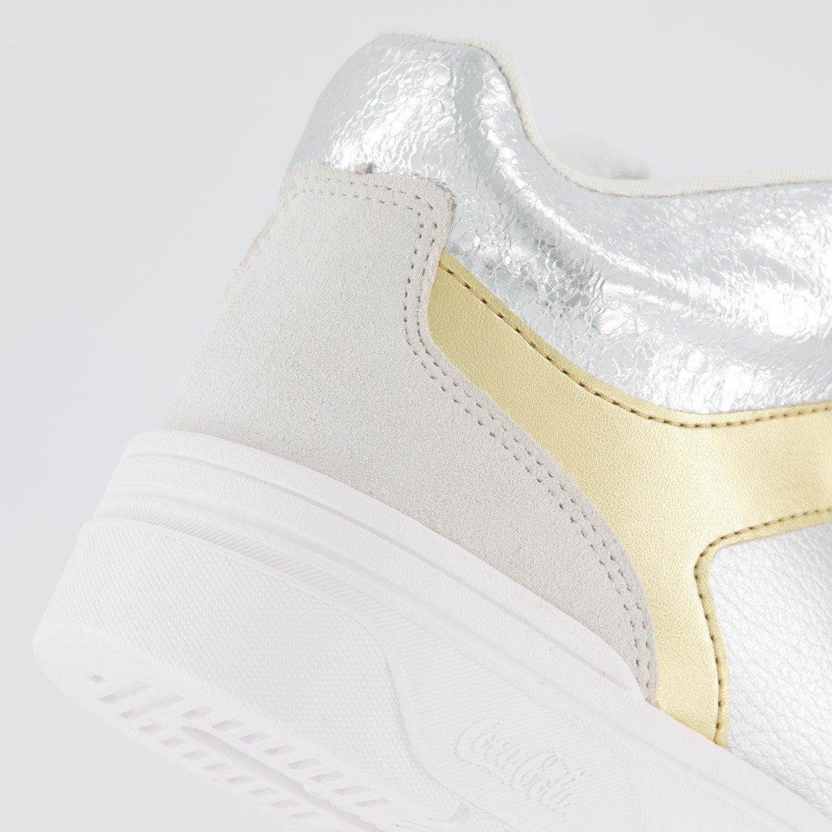 Tênis Coca Cola Daydream High Feminino Prata e Dourado Prata 6