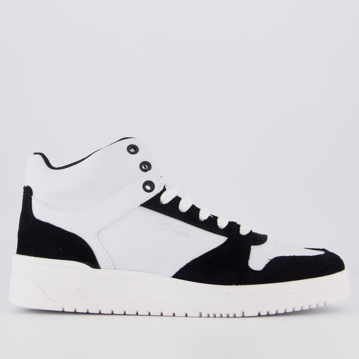 Tênis Coca Cola Daydream High Feminino Branco e Preto