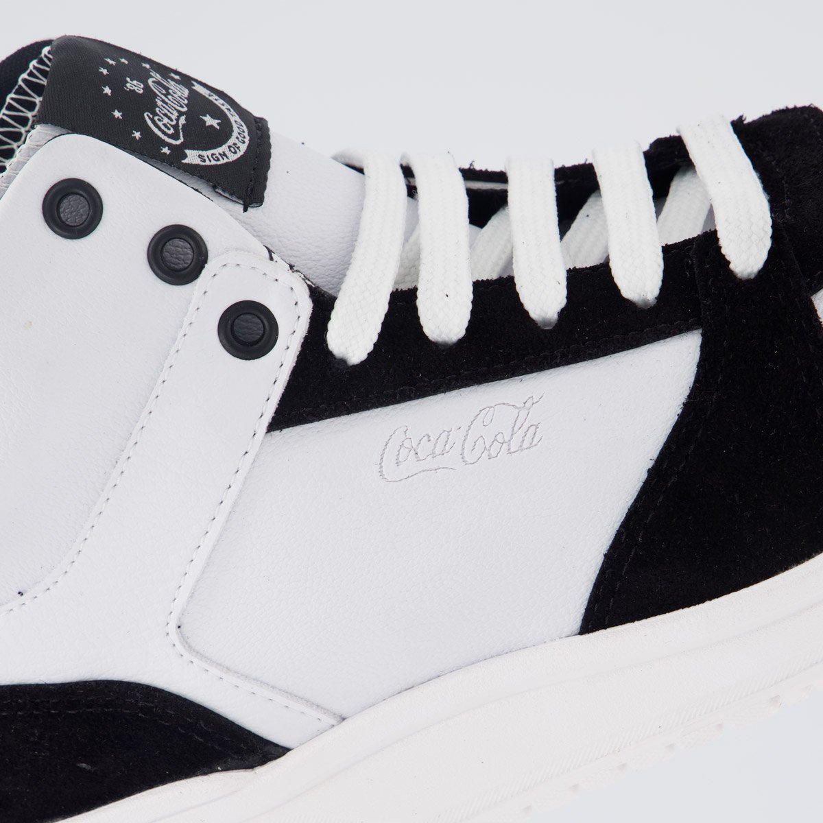 Tênis Coca Cola Daydream High Feminino Branco e Preto Branco/Preto 7