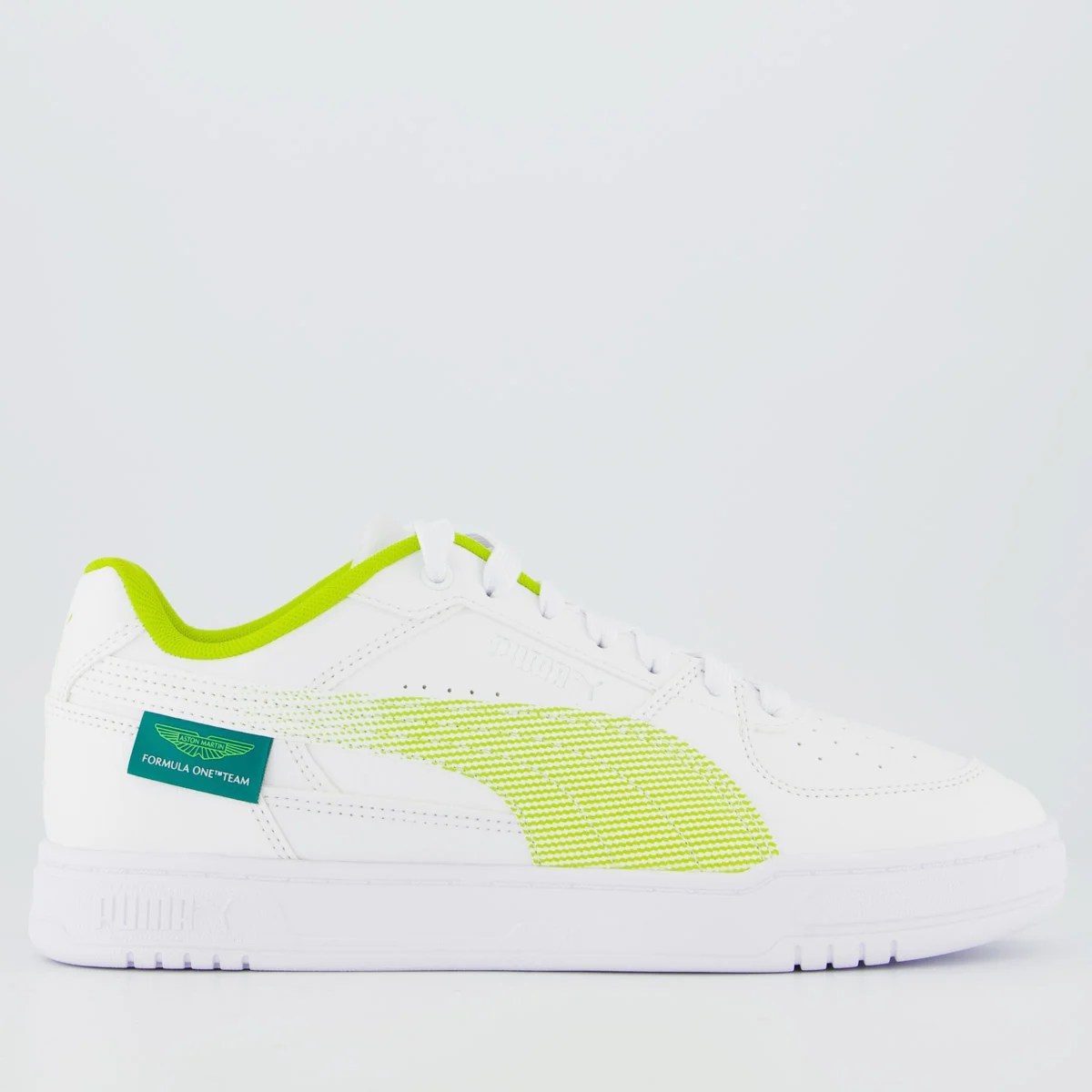 Tênis Puma Aston Martin Caven III Branco e Verde