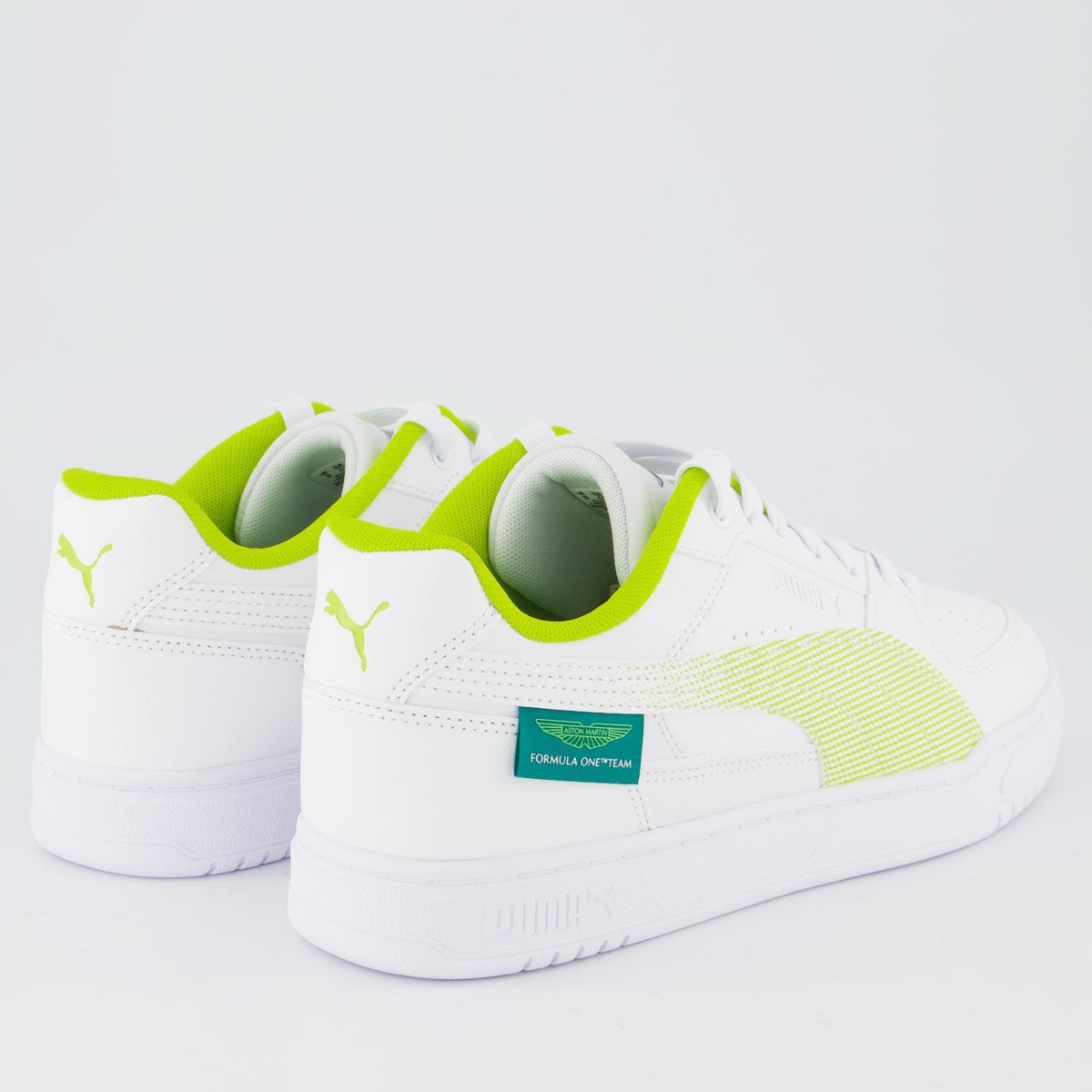 Tênis Puma Aston Martin Caven III Branco e Verde Branco/Verde 3