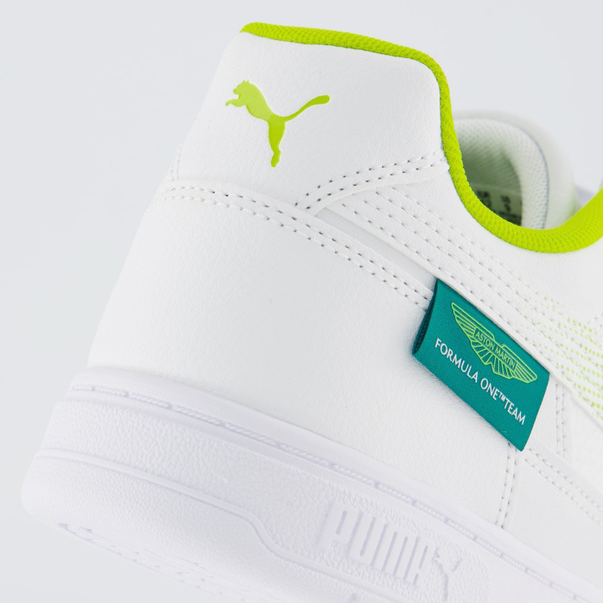 Tênis Puma Aston Martin Caven III Branco e Verde Branco/Verde 6