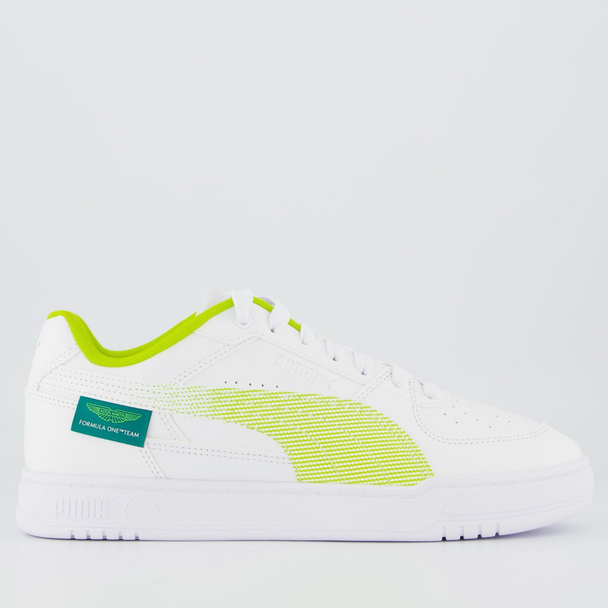 Tênis Puma Aston Martin Caven III Branco e Verde