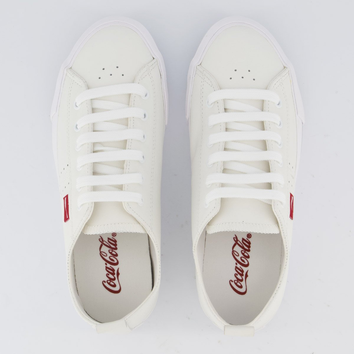 Tênis Coca Cola Isla Leather Feminino Off White Branco 4