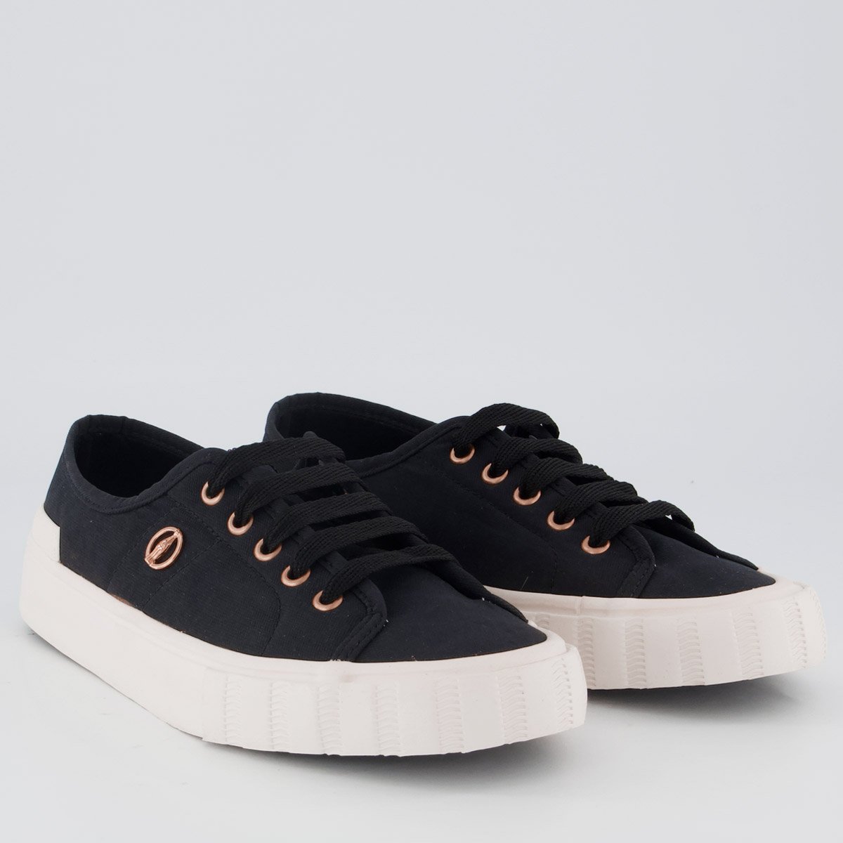 Tênis Coca Cola Pant Twill Feminino Preto Preto 2