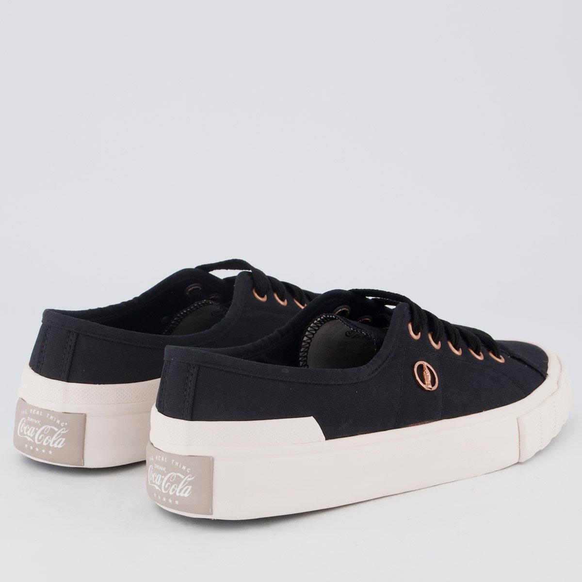 Tênis Coca Cola Pant Twill Feminino Preto Preto 3
