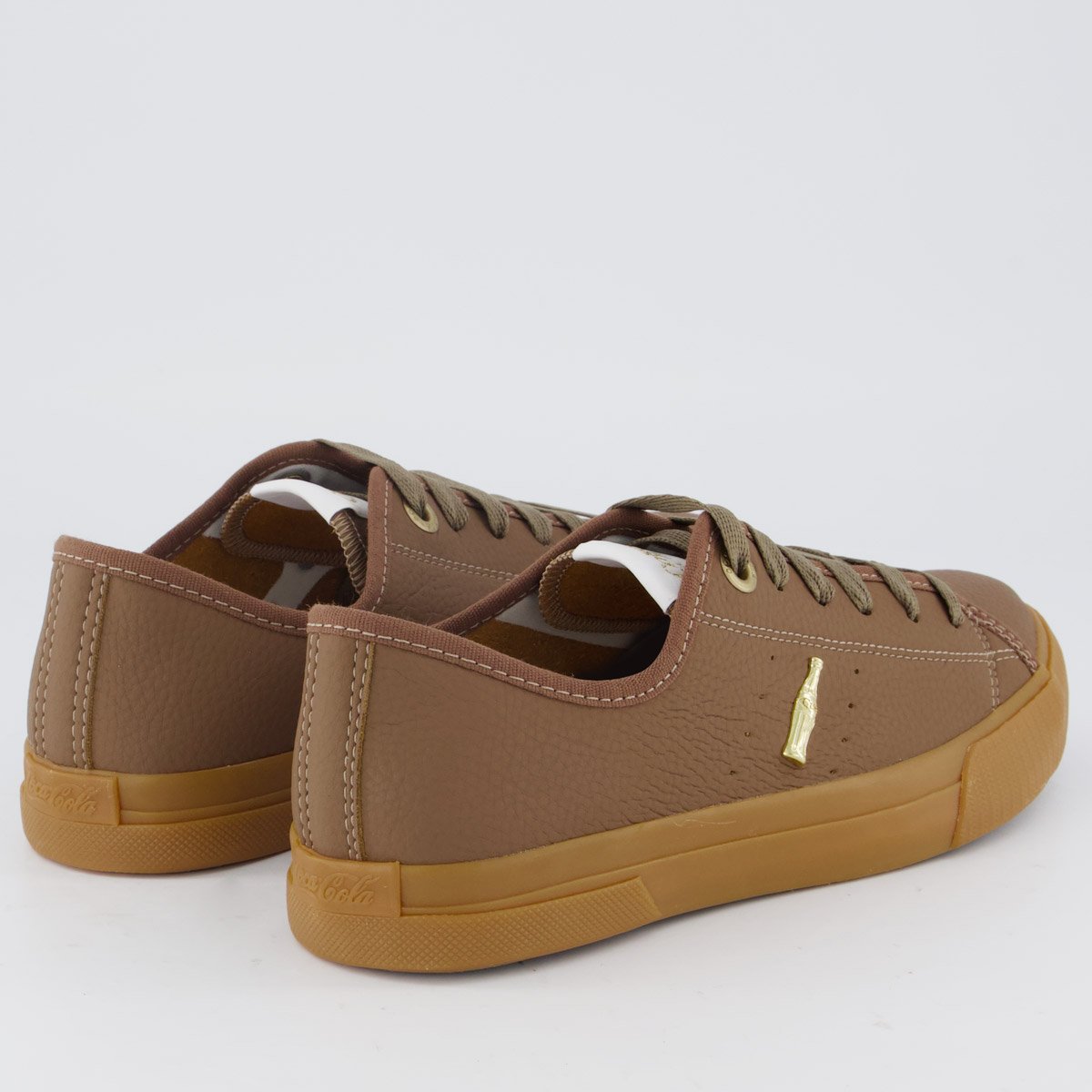 Tênis Coca-cola Flow Town Feminino Marrom e Dourado Marrom 3