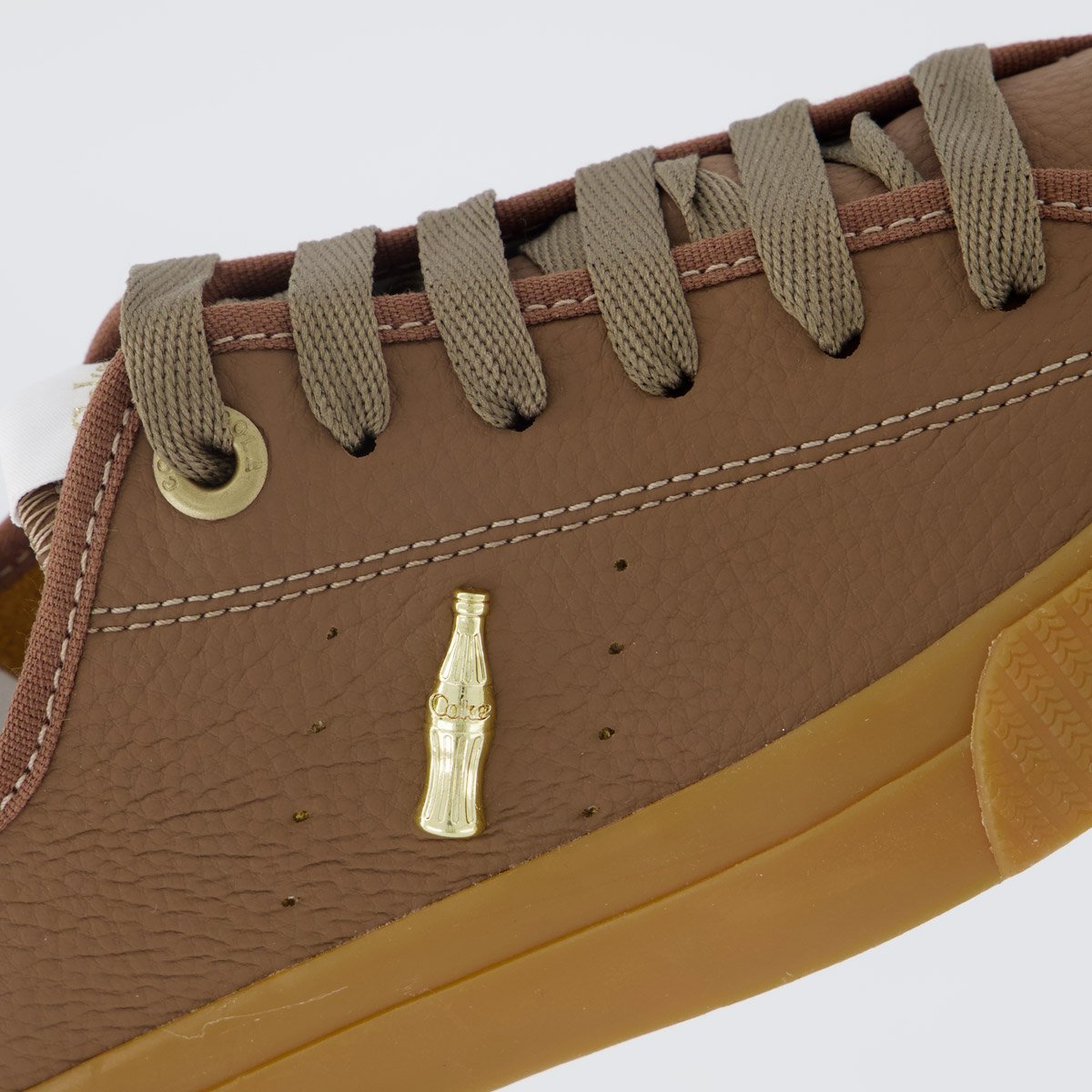 Tênis Coca-cola Flow Town Feminino Marrom e Dourado Marrom 7