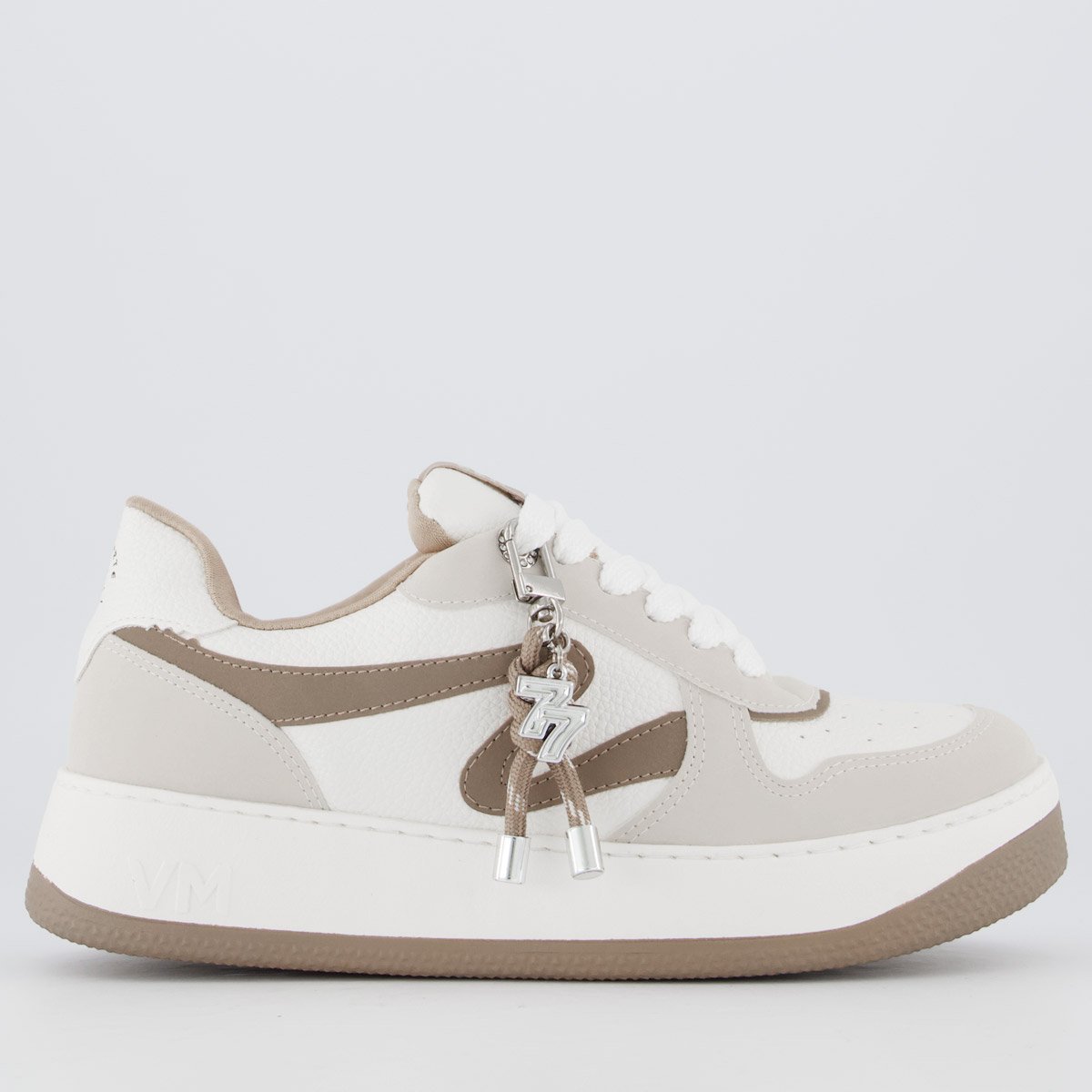 Tênis Via Marte V209 Feminino Off-White e Marrom