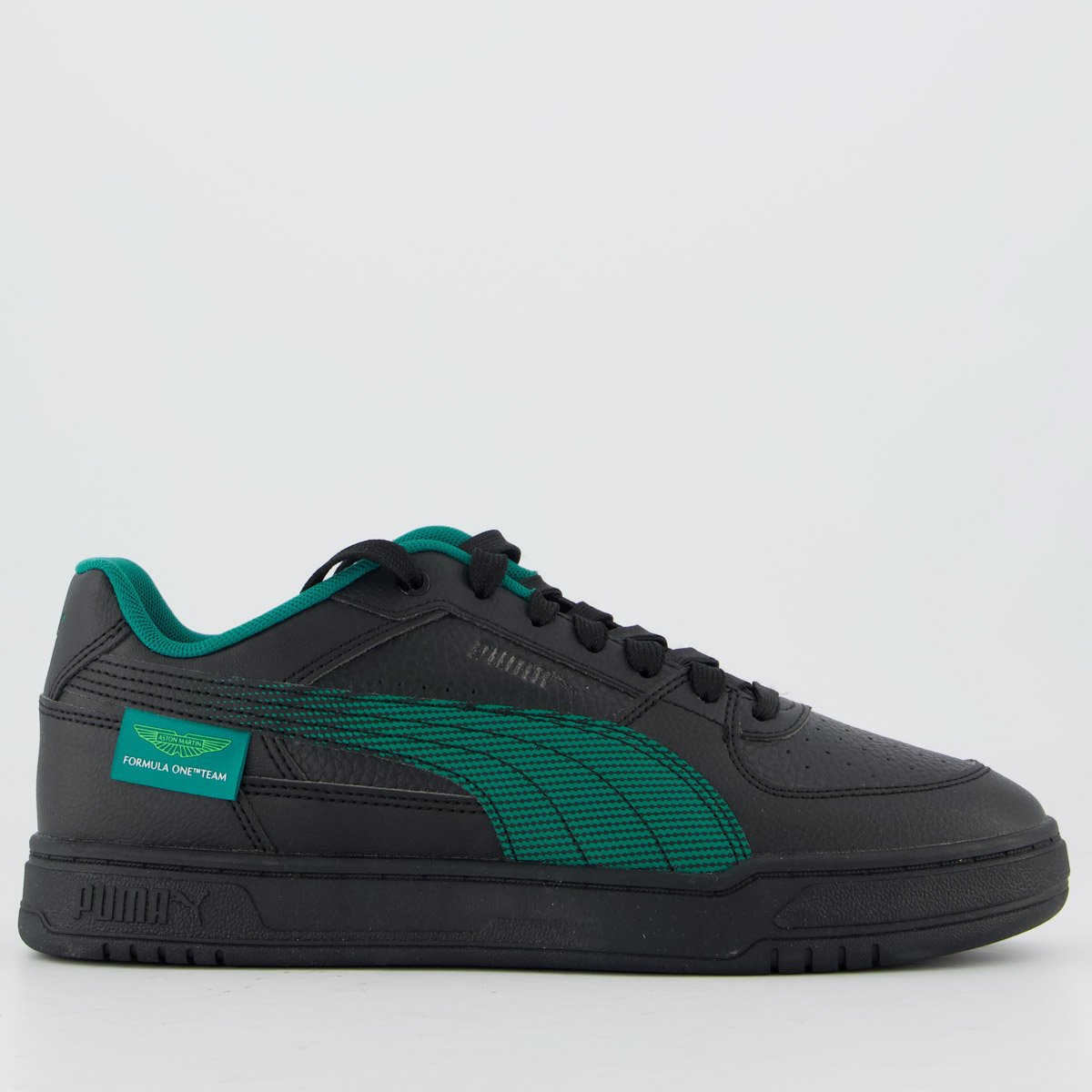 Tênis Puma Aston Martin Caven III Preto e Verde