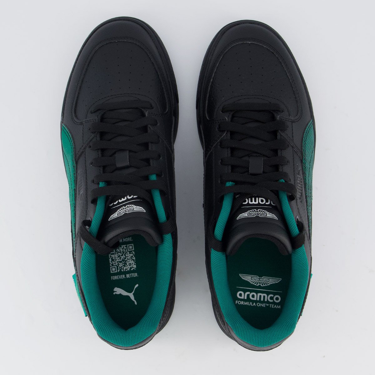 Tênis Puma Aston Martin Caven III Preto e Verde Preto/Verde 4