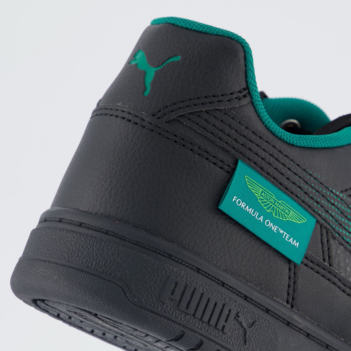 Tênis Puma Aston Martin Caven III Preto e Verde Preto/Verde 6