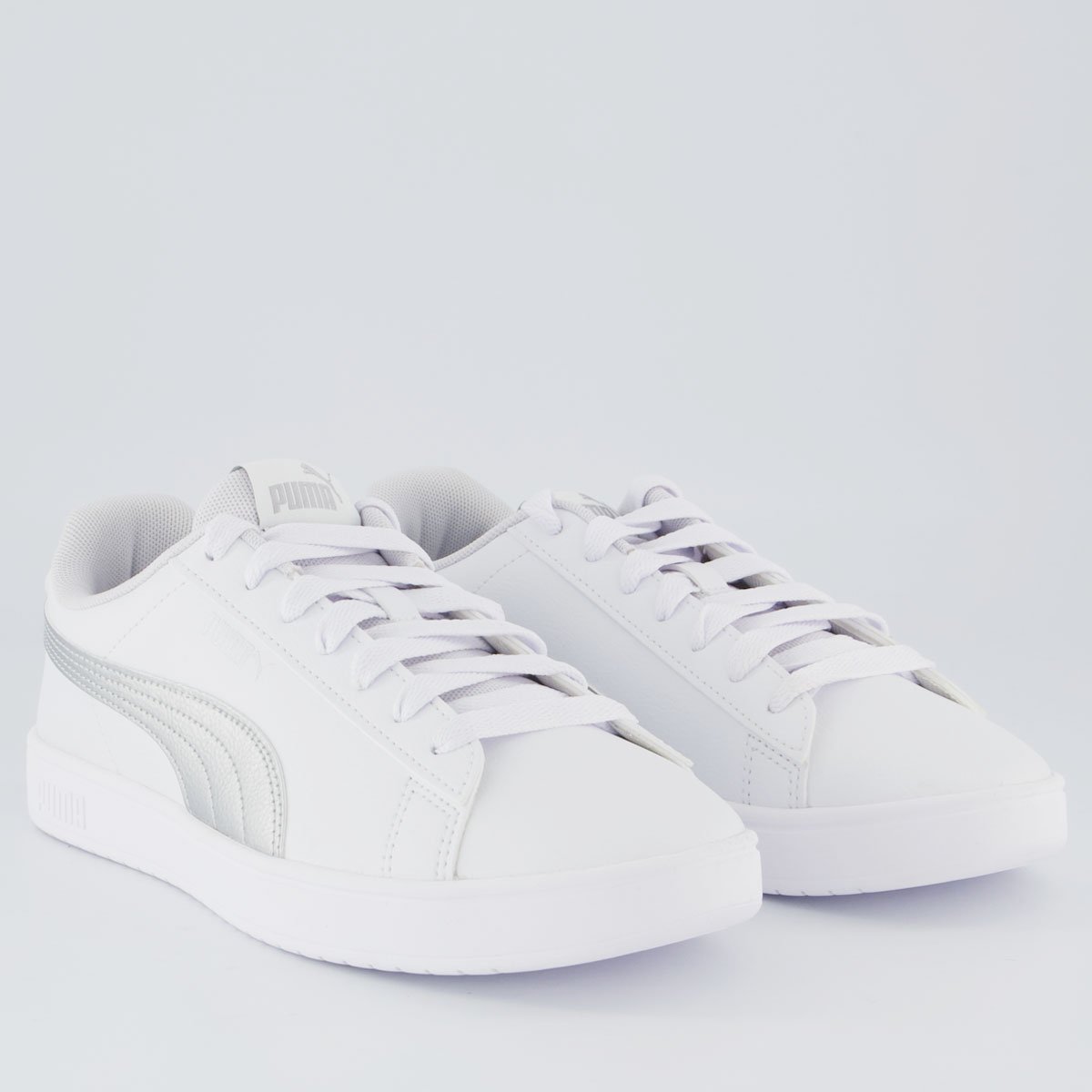 Tênis Puma Rickie Classic Feminino Branco e Cinza Branco 2