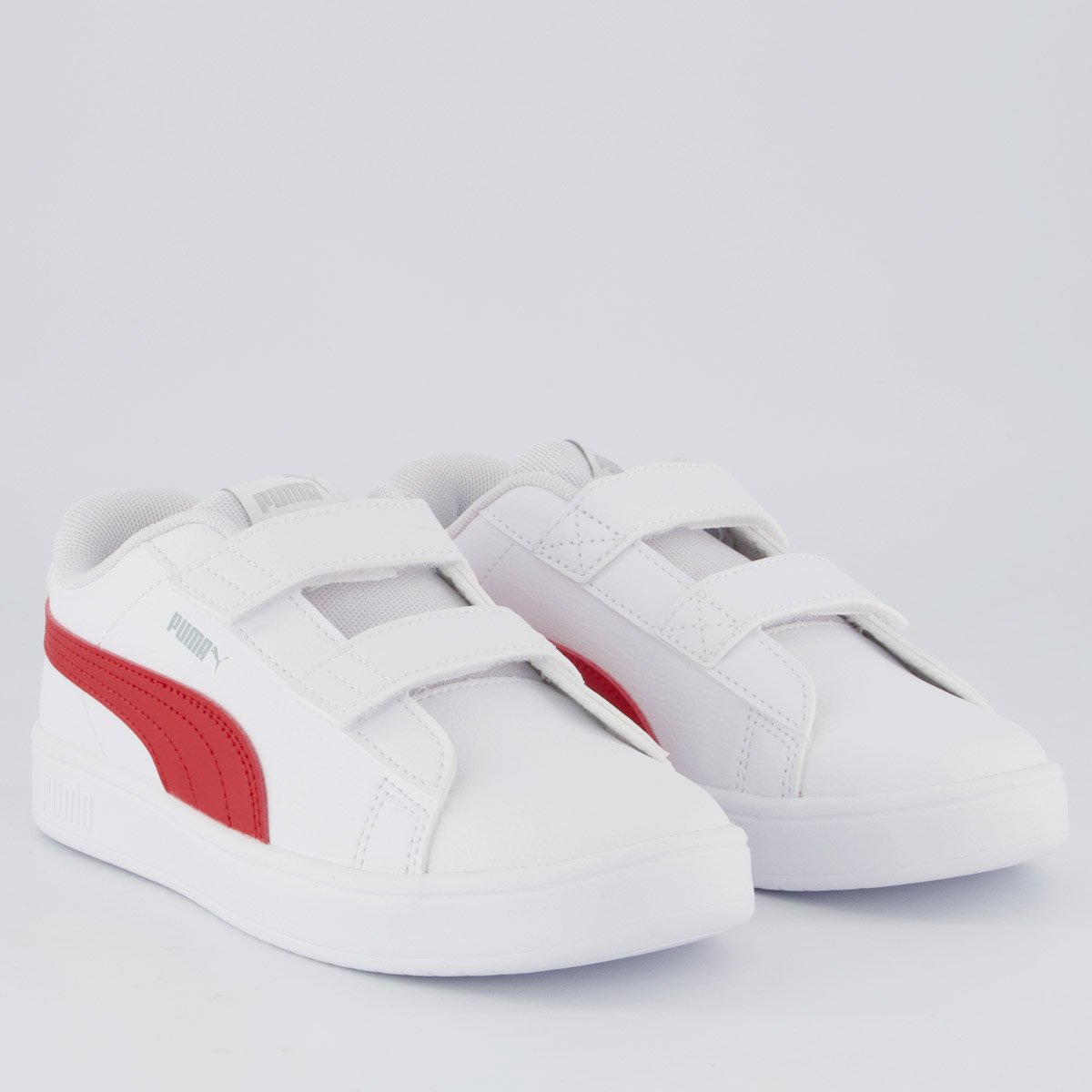 Tênis Puma Rickie Classic V PS Infantil Branco e Vermelho Branco/Vermelho 2
