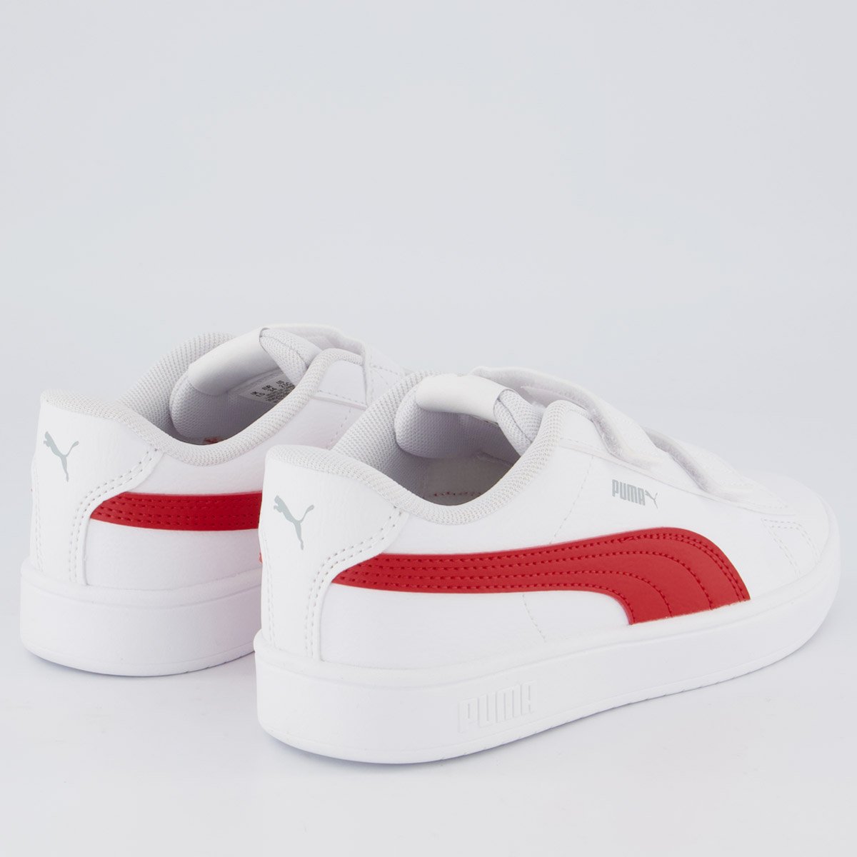 Tênis Puma Rickie Classic V PS Infantil Branco e Vermelho Branco/Vermelho 3