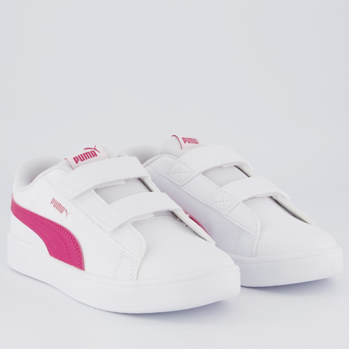Tênis Puma Rickie Classic V PS Infantil Branco e Pink Branco/Pink 2