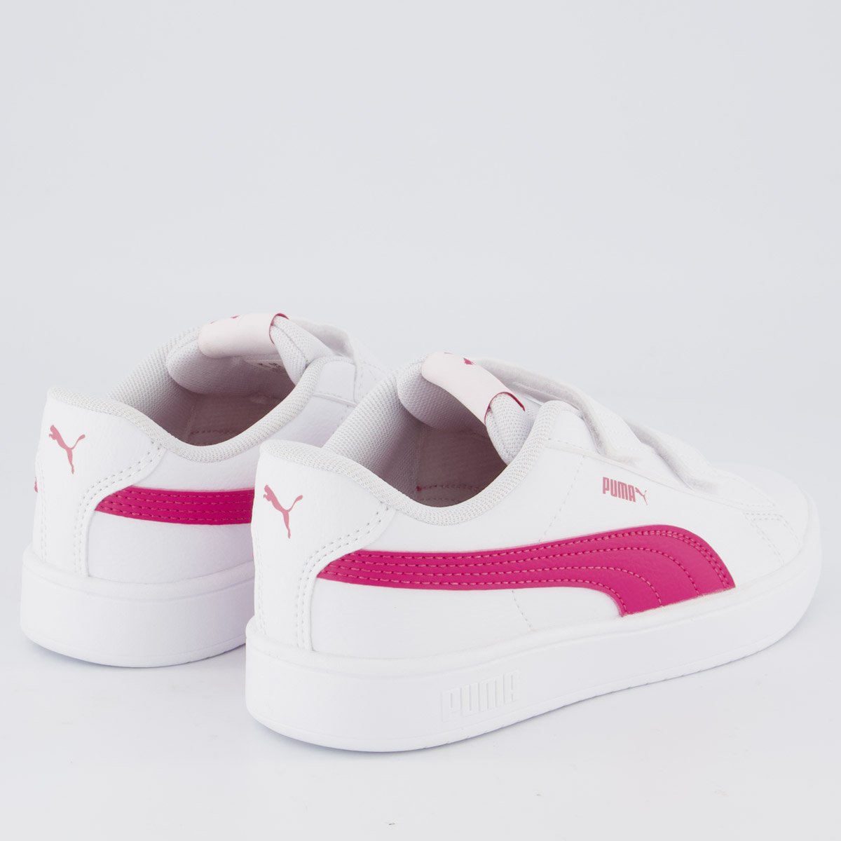 Tênis Puma Rickie Classic V PS Infantil Branco e Pink Branco/Pink 3