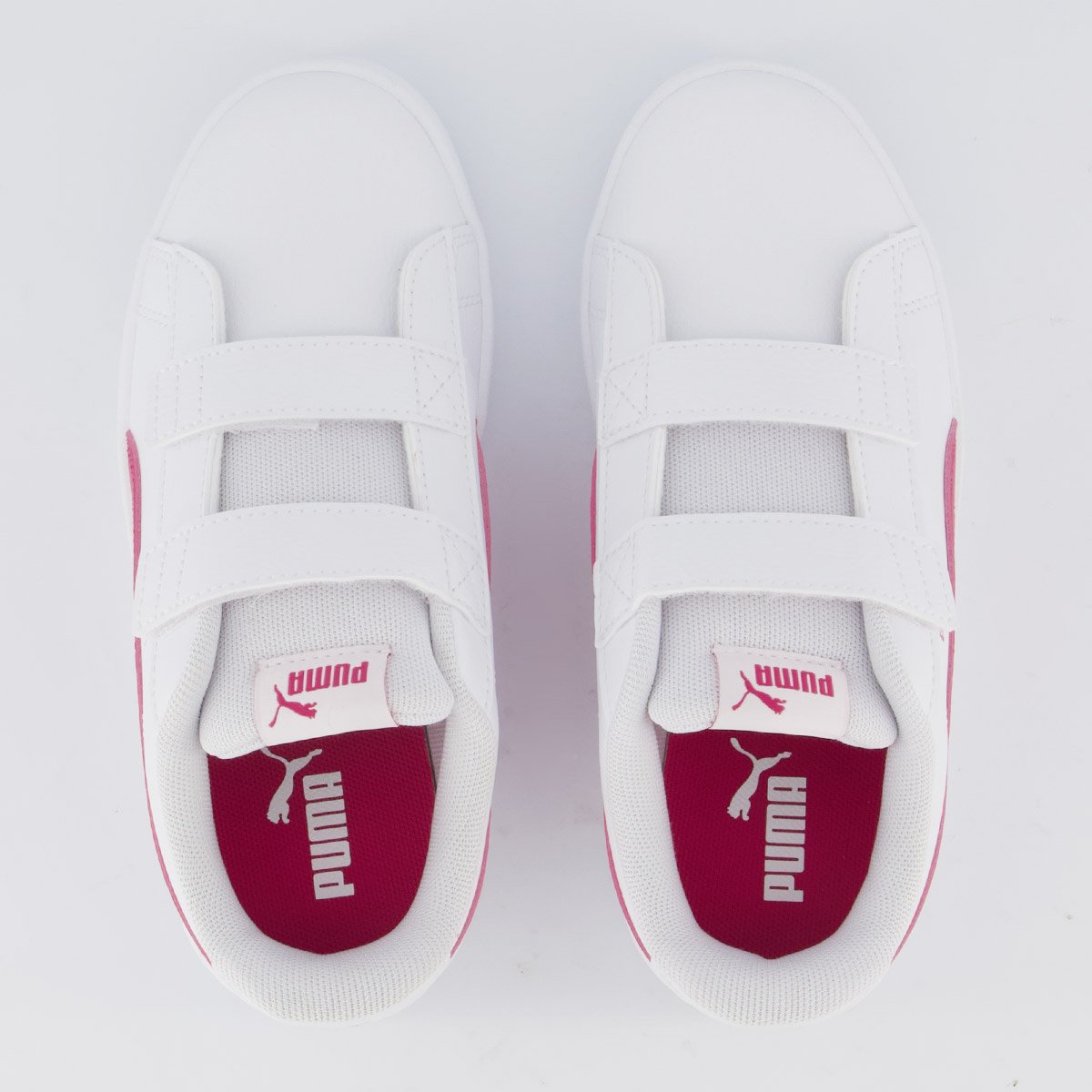 Tênis Puma Rickie Classic V PS Infantil Branco e Pink Branco/Pink 4