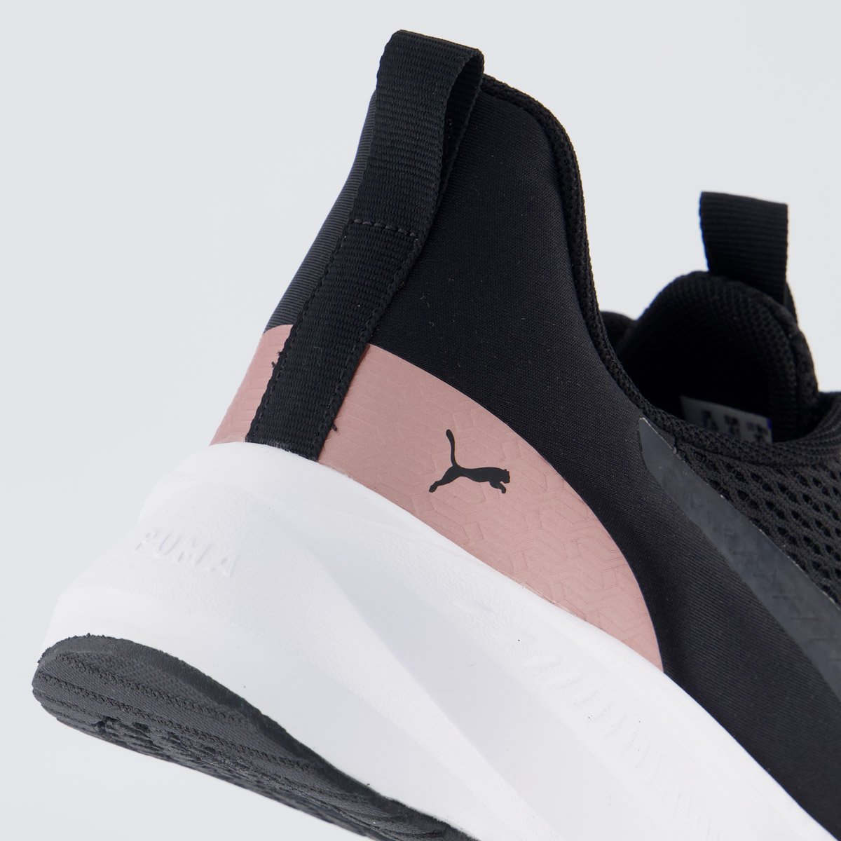 Tenis Puma Flyer Lite 3 Wns Bdp Feminino Preto e Rose Preto 6